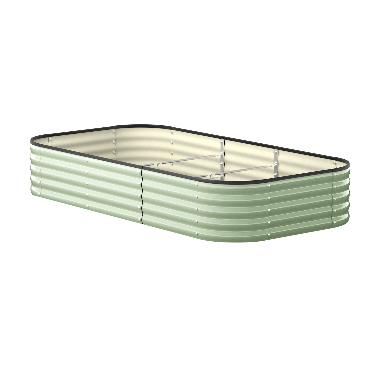 Livsip 9 In 1 Garden Bed Modular Container Planter Galvanised Steel 40CM Height - Sunyee