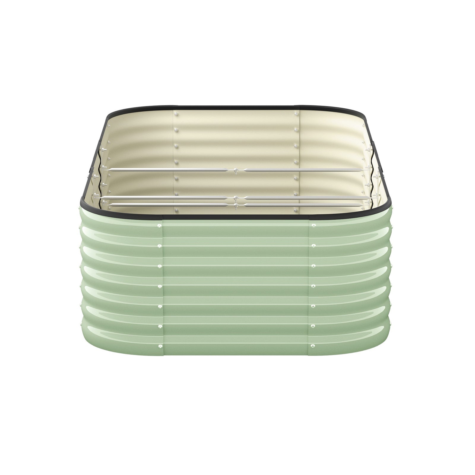 Livsip 9 In 1 Garden Bed Modular Container Planter Galvanised Steel 56CM Height - Sunyee