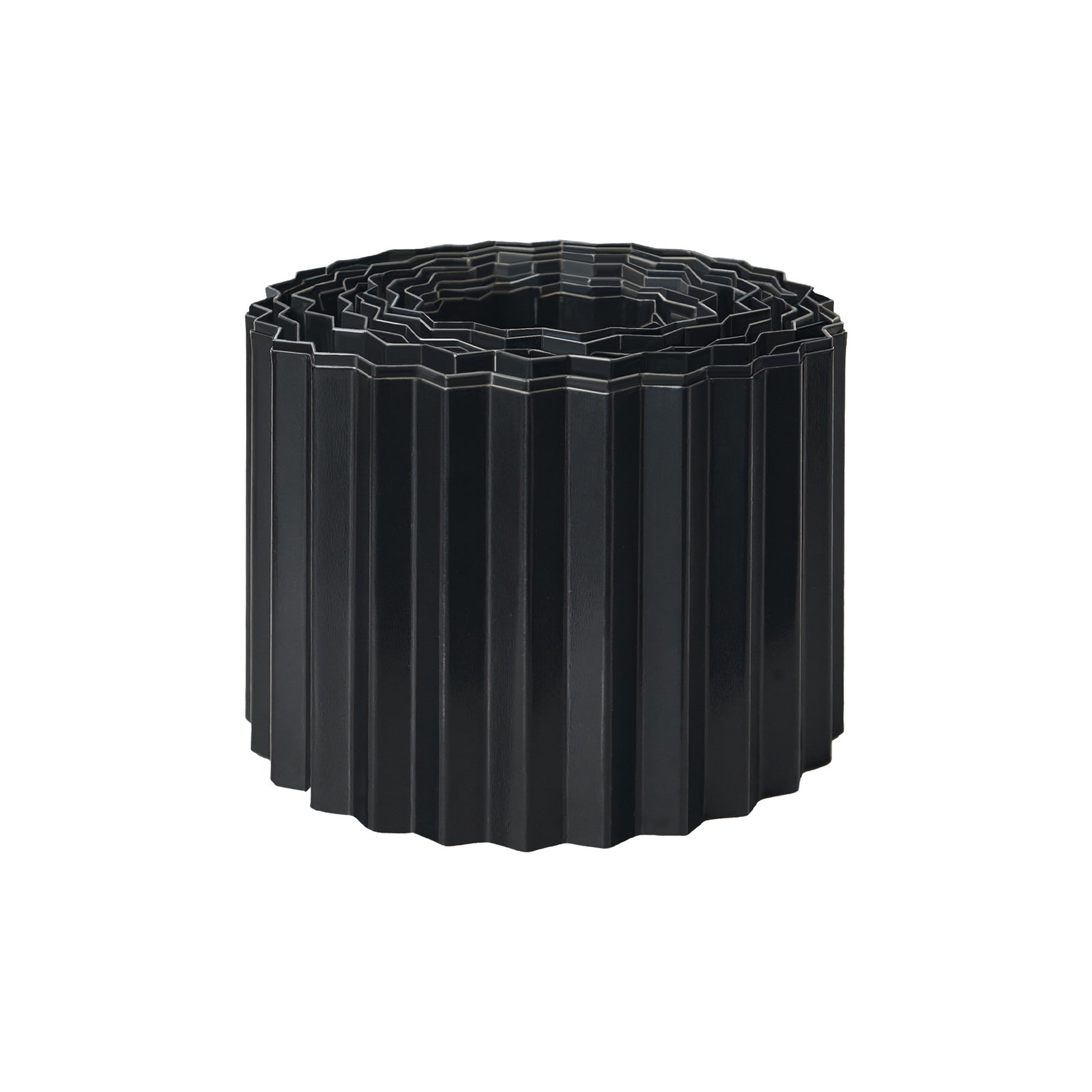 Livsip Garden Edging 20mx15cm Landscape Lawn Edge Border DIY Fence Steel Black - Sunyee