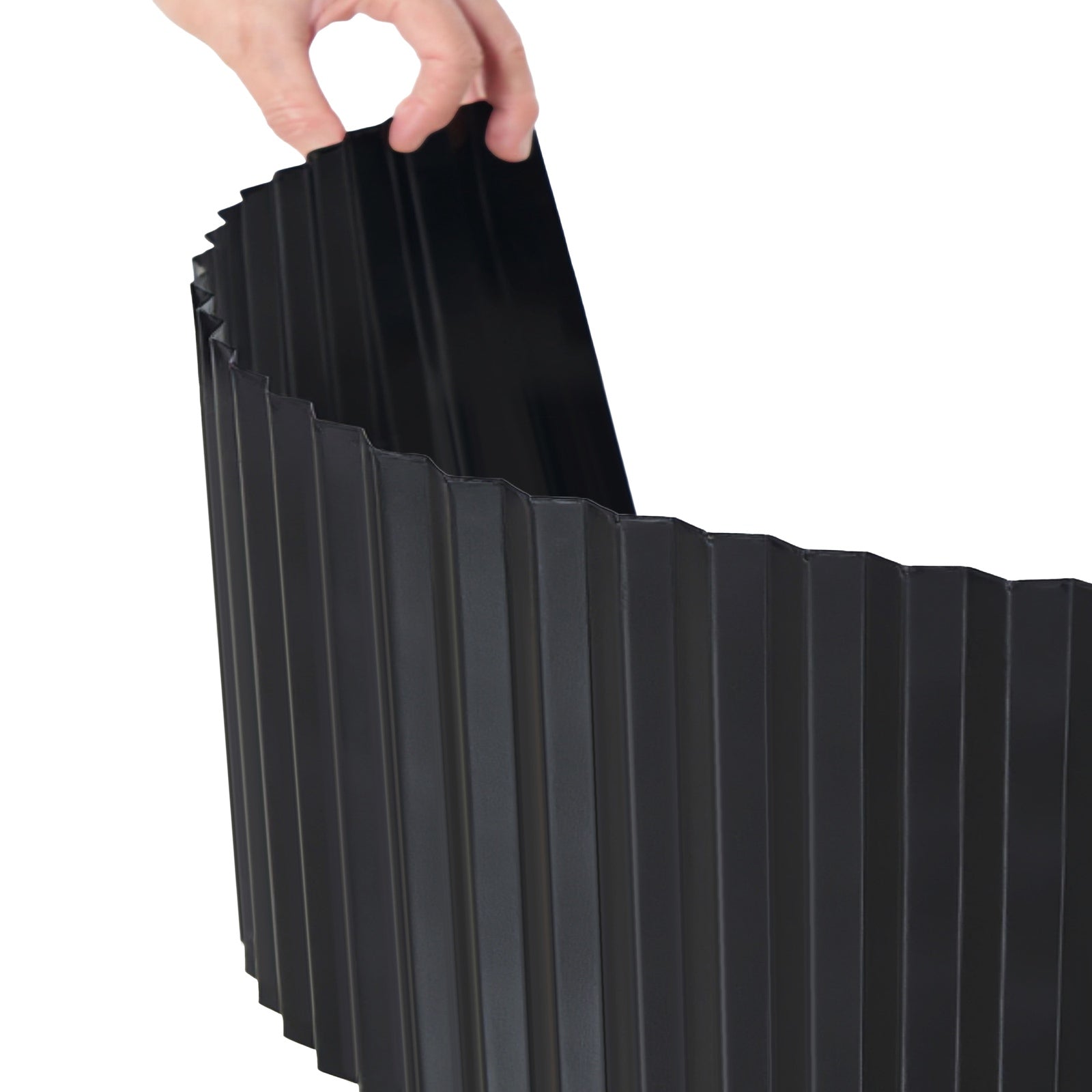 Livsip Garden Edging 20mx30cm Landscape Lawn Edge Border DIY Fence Steel Black - Sunyee