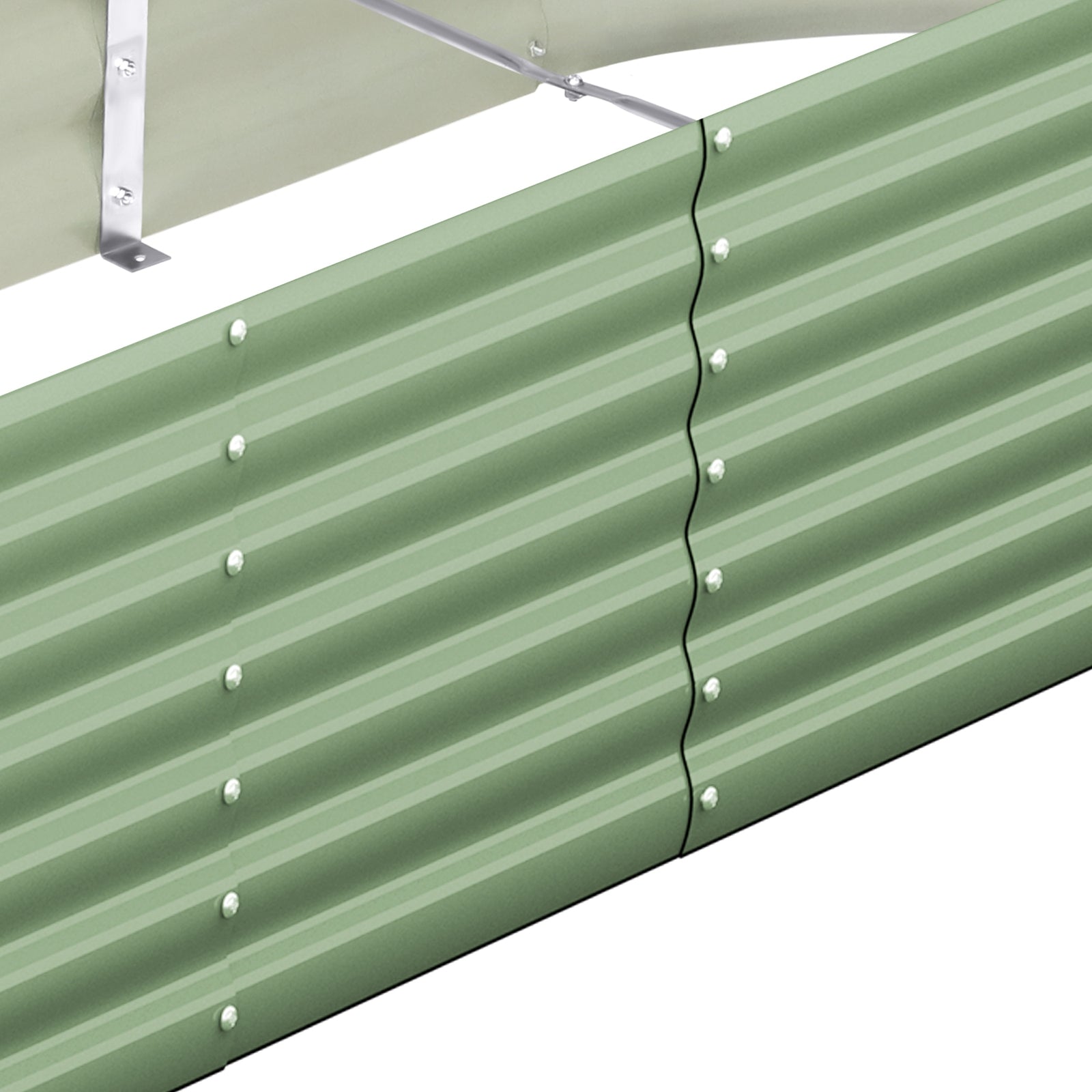 Livsip Garden Bed 160x80x42cm Planter Box Raised Container Galvanised Green - Sunyee