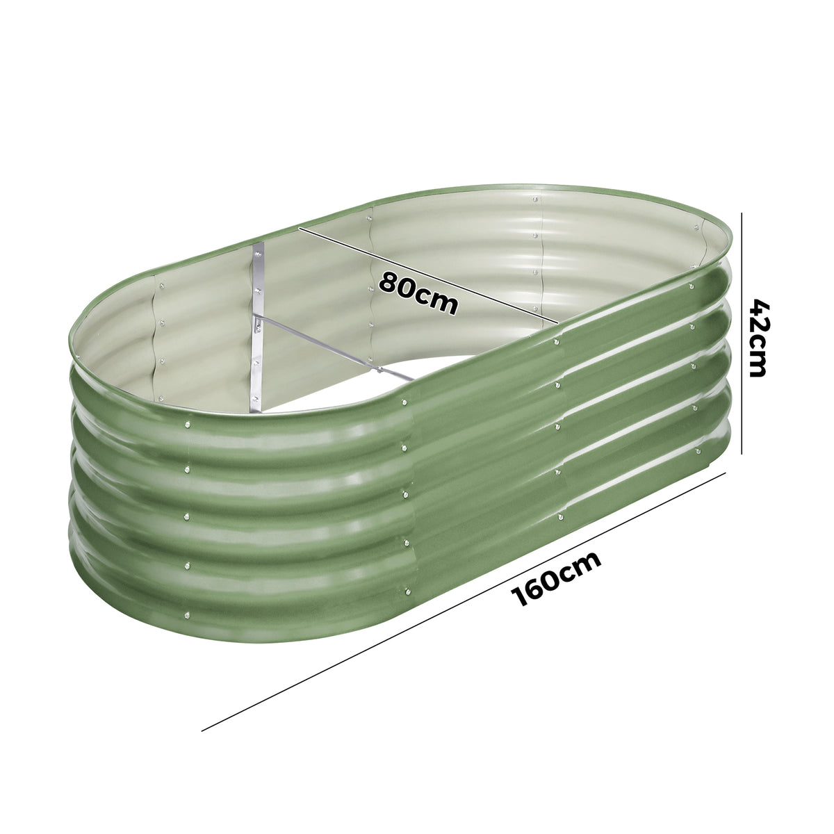 Livsip Garden Bed 160x80x42cm Planter Box Raised Container Green - Sunyee
