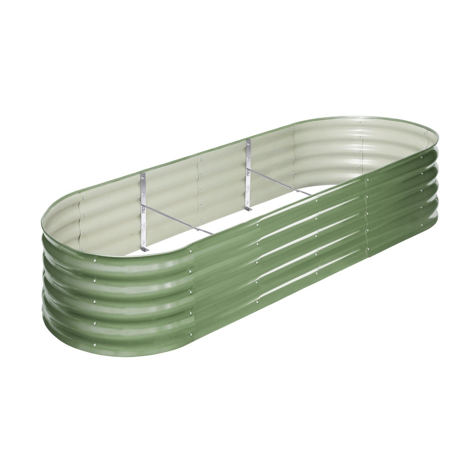 Livsip Garden Bed 240x80x42cm Planter Box Raised Container Galvanised Green - Sunyee