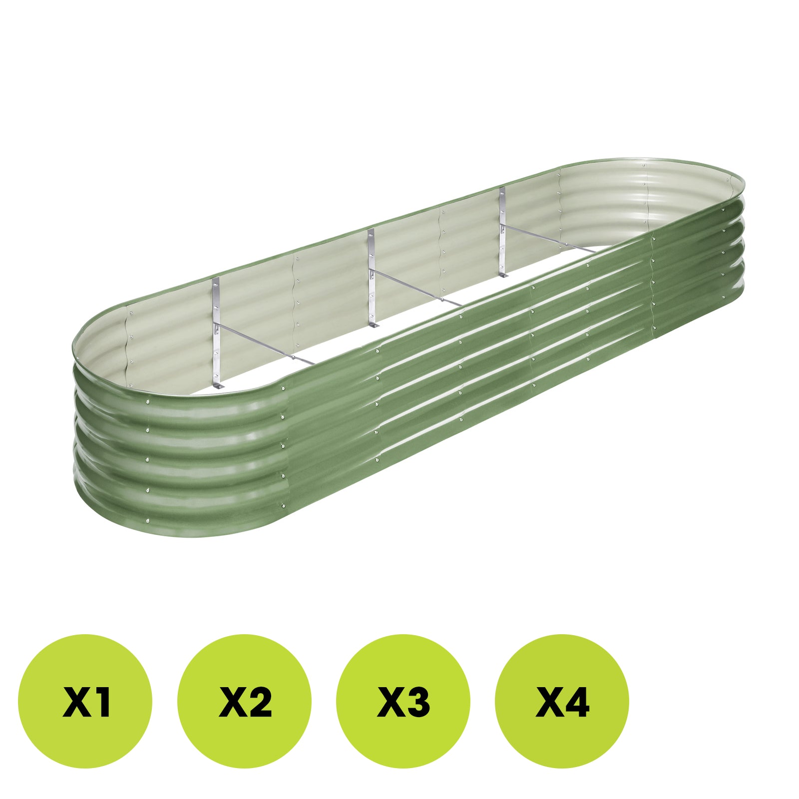 Livsip Garden Bed 320x80x42cm Planter Box Raised Container Green - Sunyee