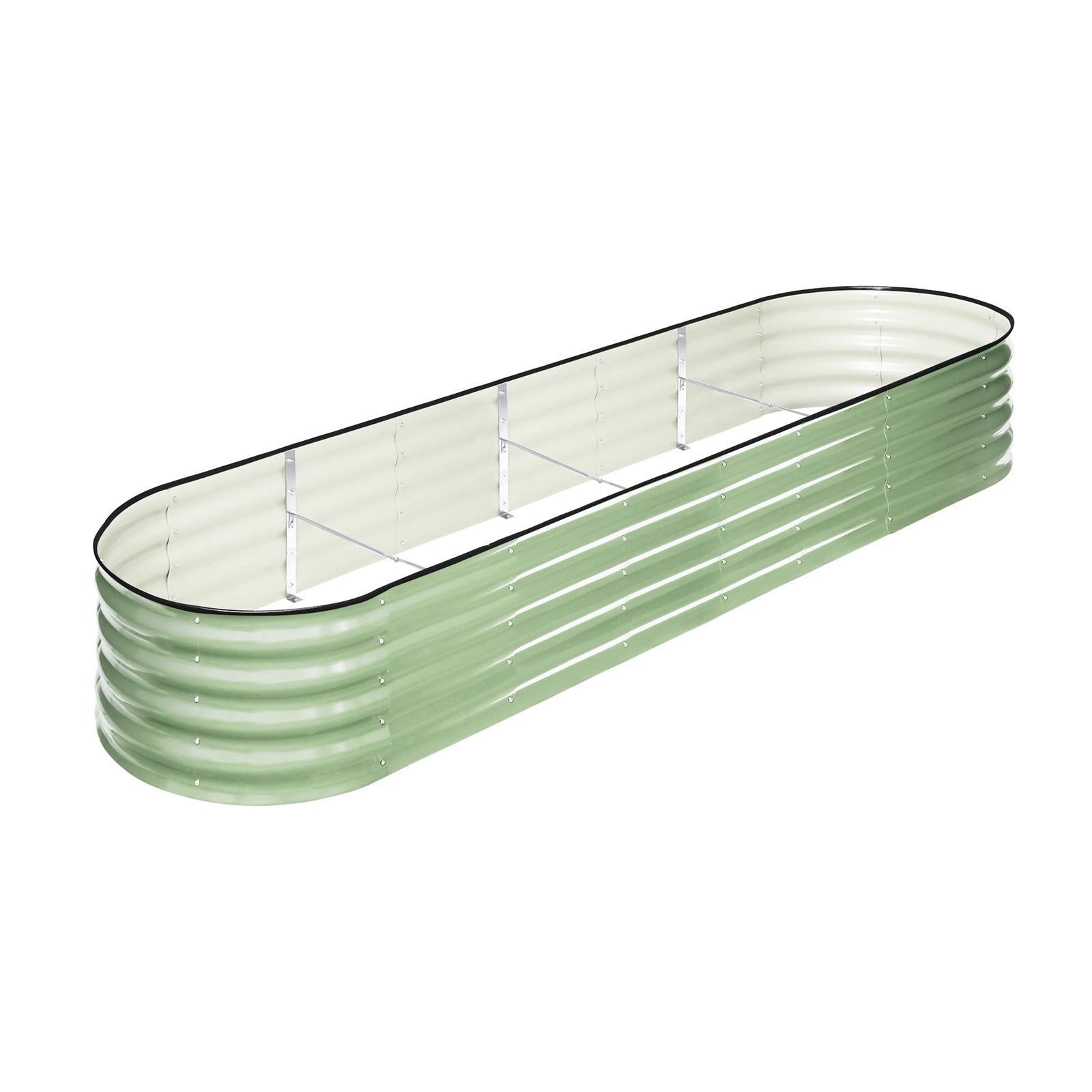 Livsip Garden Bed 320x80x42cm Planter Box Raised Container Galvanised Green - Sunyee