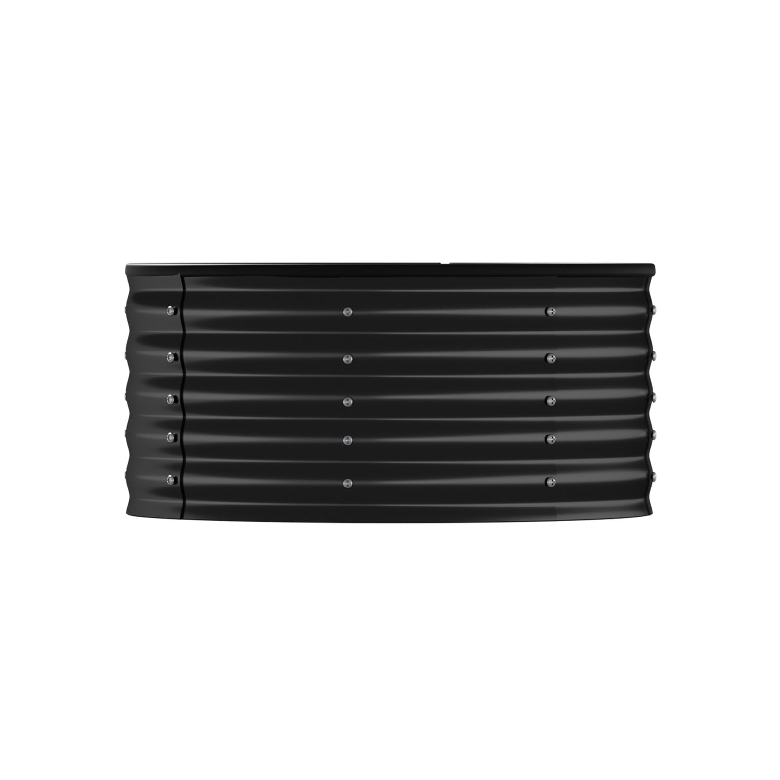 Livsip Garden Bed 90x45cm Galvanised Steel Raised Container Planter Box Round - Sunyee