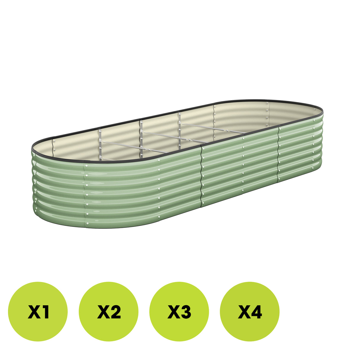 Livsip Garden Bed 240x80x56cm Planter Box Raised Container Green - Sunyee