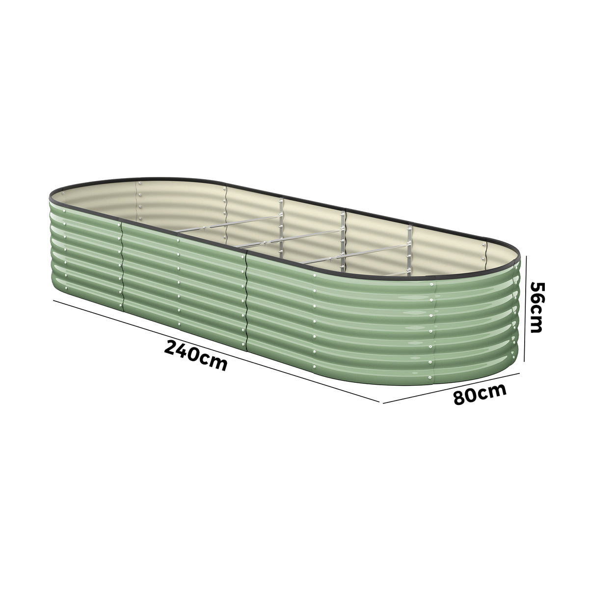Livsip Garden Bed 240x80x56cm Planter Box Raised Container Green - Sunyee