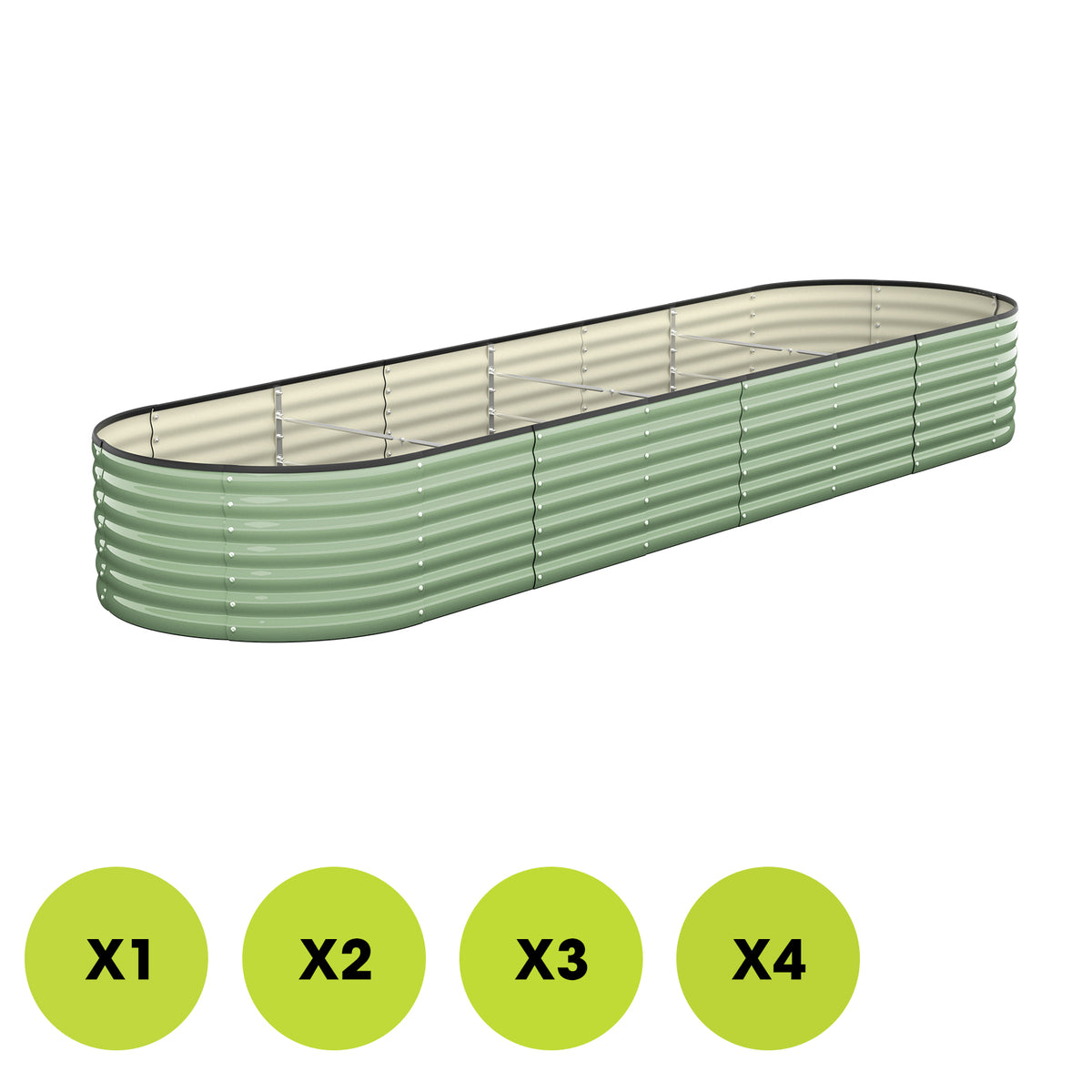 Livsip Garden Bed 320x80x56cm Planter Box Raised Container Green - Sunyee