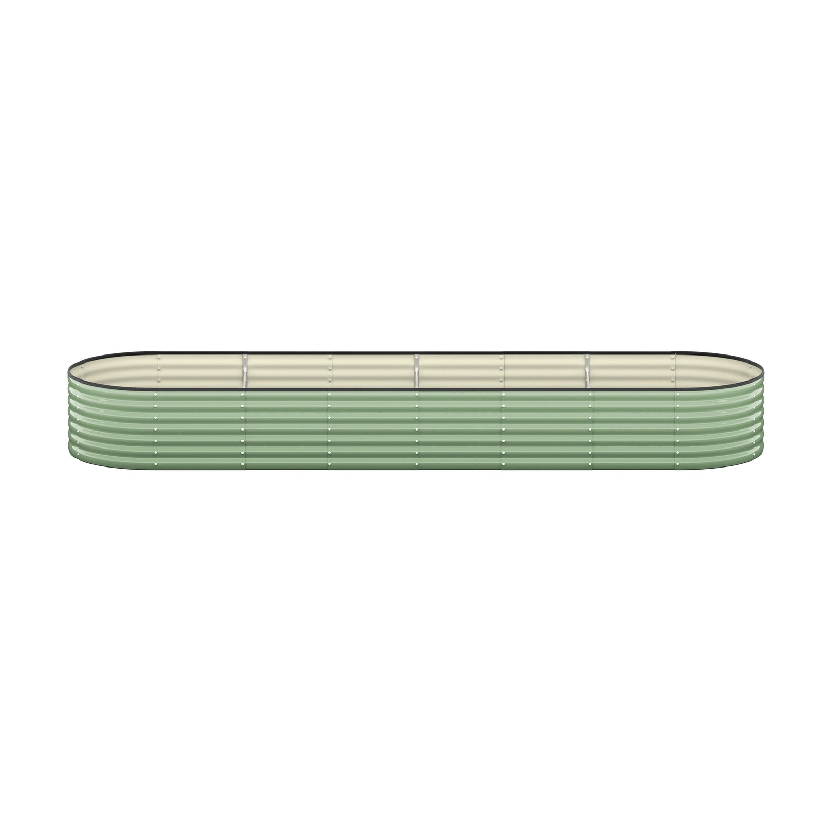 Livsip Garden Bed 320x80x56cm Planter Box Raised Container Galvanised Green - Sunyee