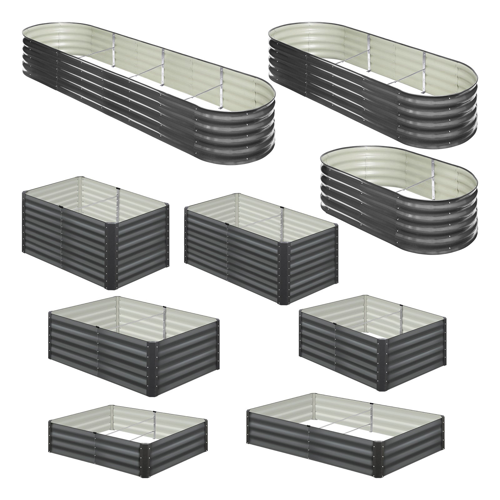 Livsip Garden Bed 9 Models x1 x2 Raised Planter Box Container Galvanised Steel - Sunyee