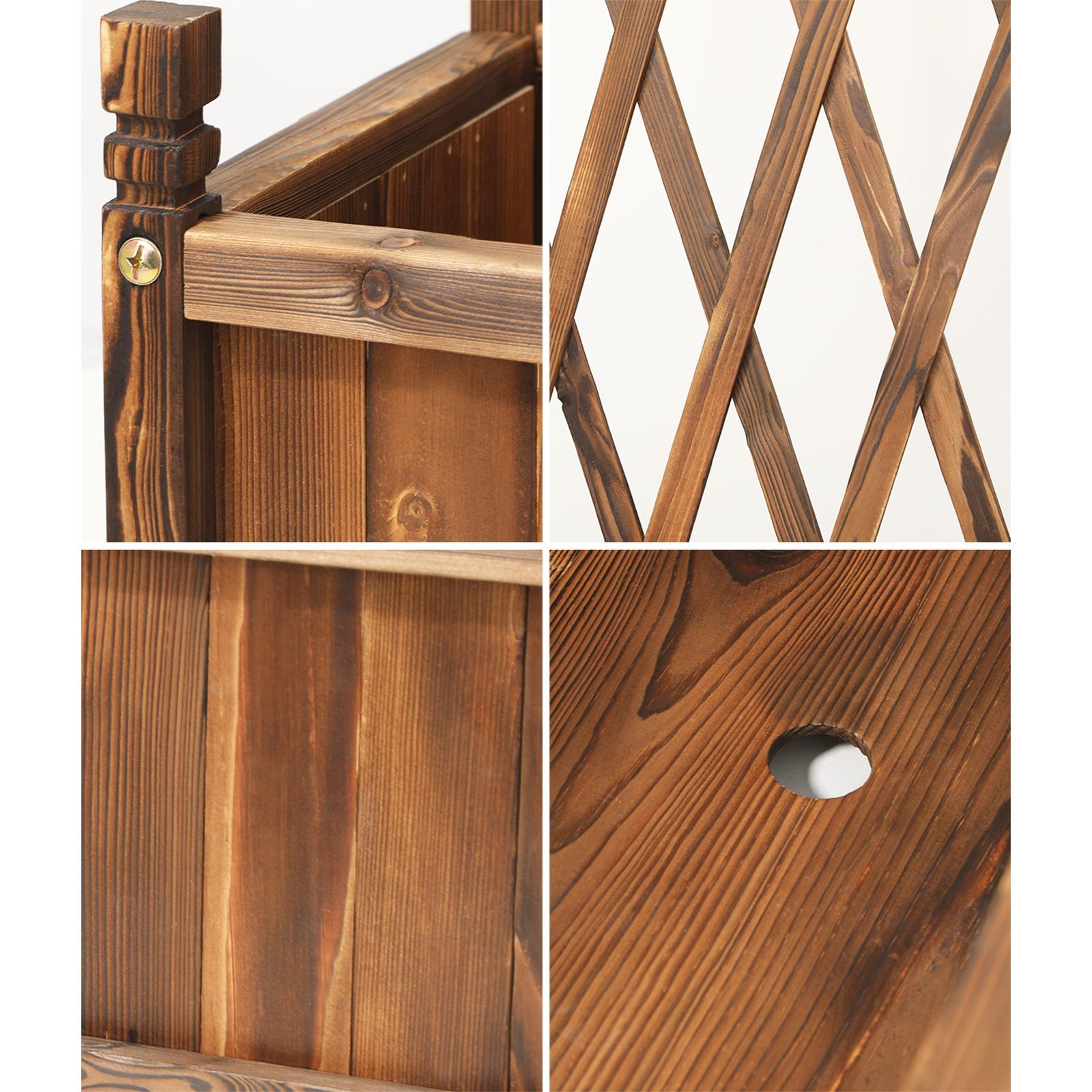 Livsip x2 Raised Garden Bed Wooden Planter Box Vegetables Outdoor 64x115cm - Sunyee