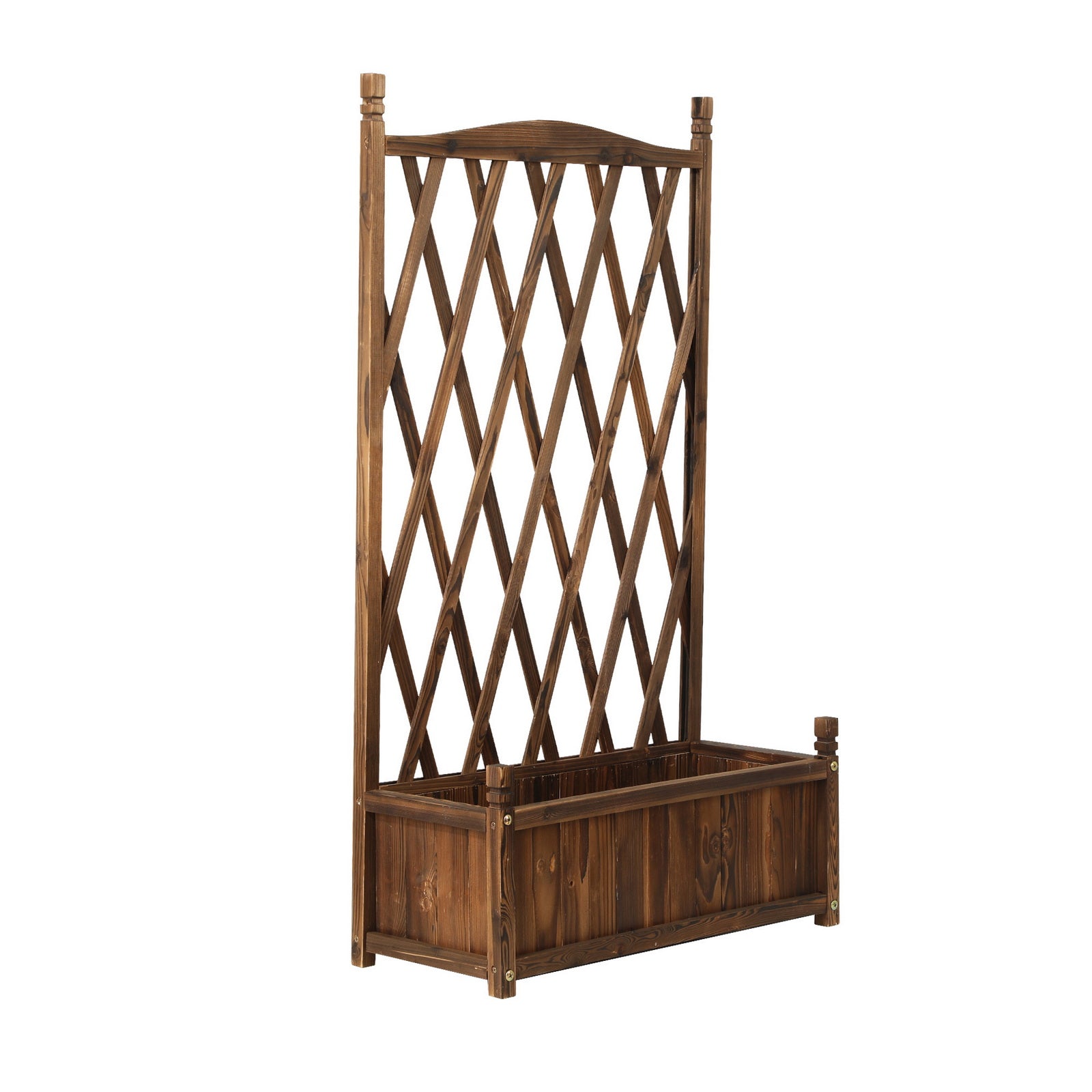 Livsip x2 Raised Garden Bed Wooden Planter Box Vegetables Outdoor 64x115cm - Sunyee