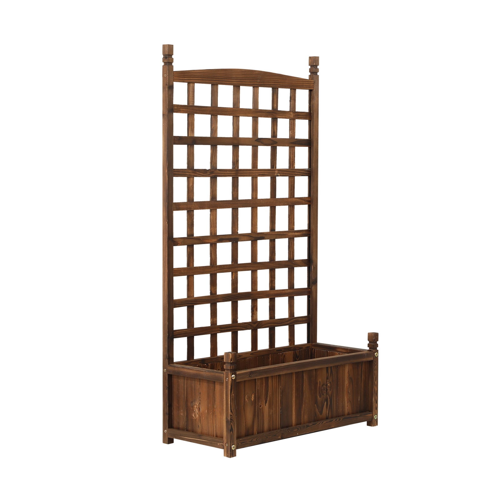 Livsip x2 Raised Garden Bed Wooden Planter Box Vegetables Outdoor Square - Sunyee