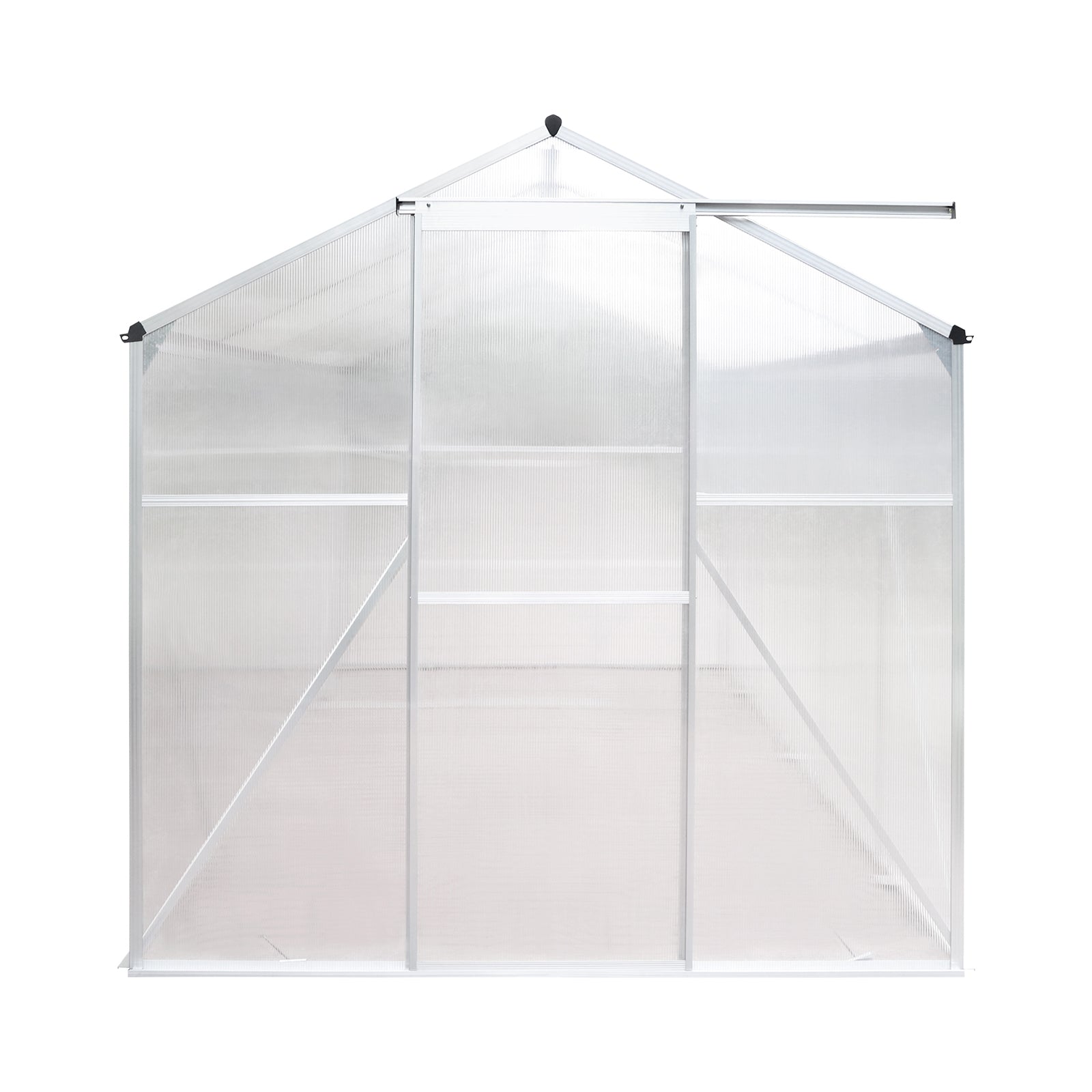 Livsip Greenhouse Aluminium Green House Shed Polycarbonate Walk in 3.1x1.9M - Sunyee