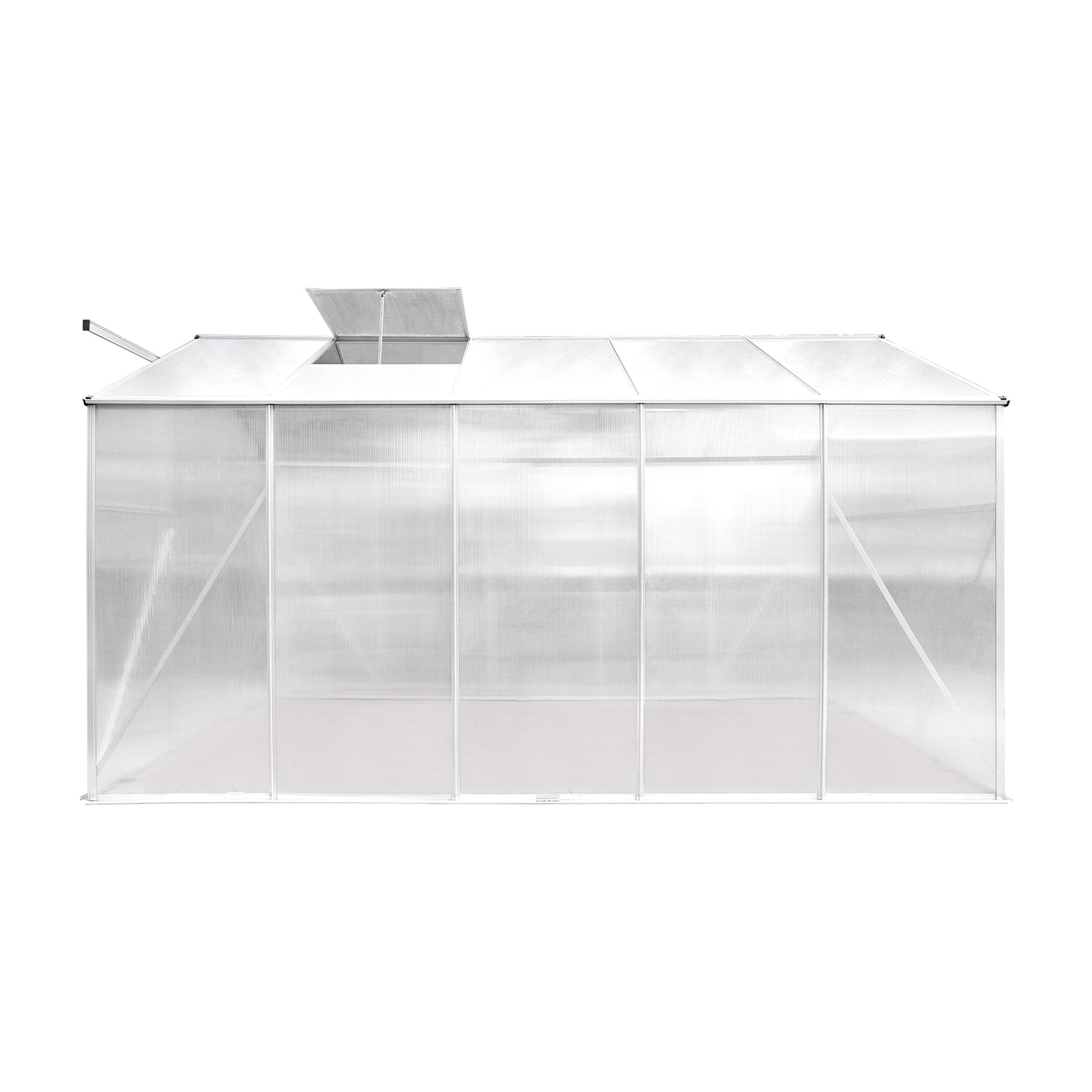 Livsip Greenhouse Aluminium Green House Shed Polycarbonate Walk in 3.1x1.9M - Sunyee