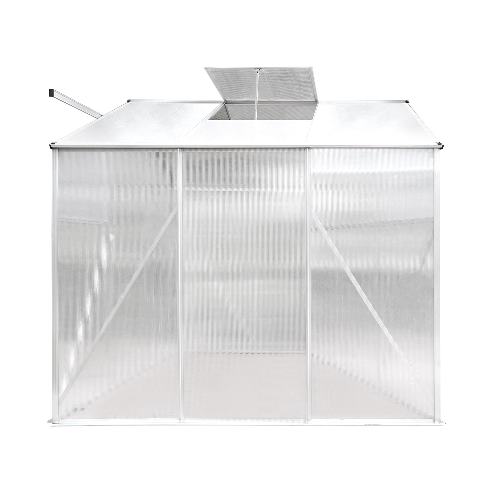 Livsip Greenhouse Aluminium Green House Shed Polycarbonate Walk in 1.9x1.9M - Sunyee