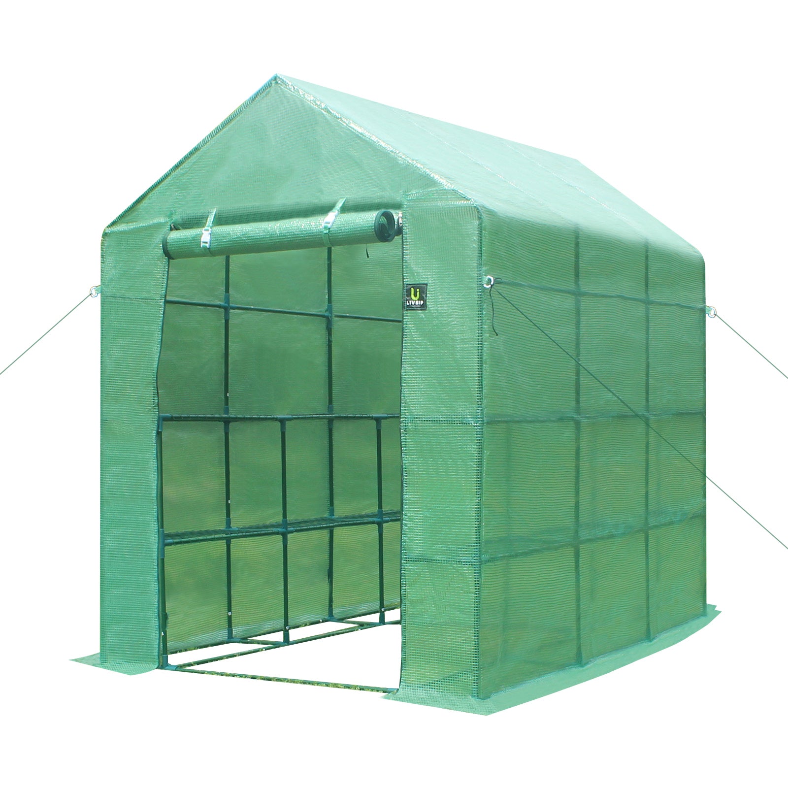 Livsip Greenhouse Walk in Tunnel Green House Garden Shed Storage Plant 2.1X1.4M - Sunyee