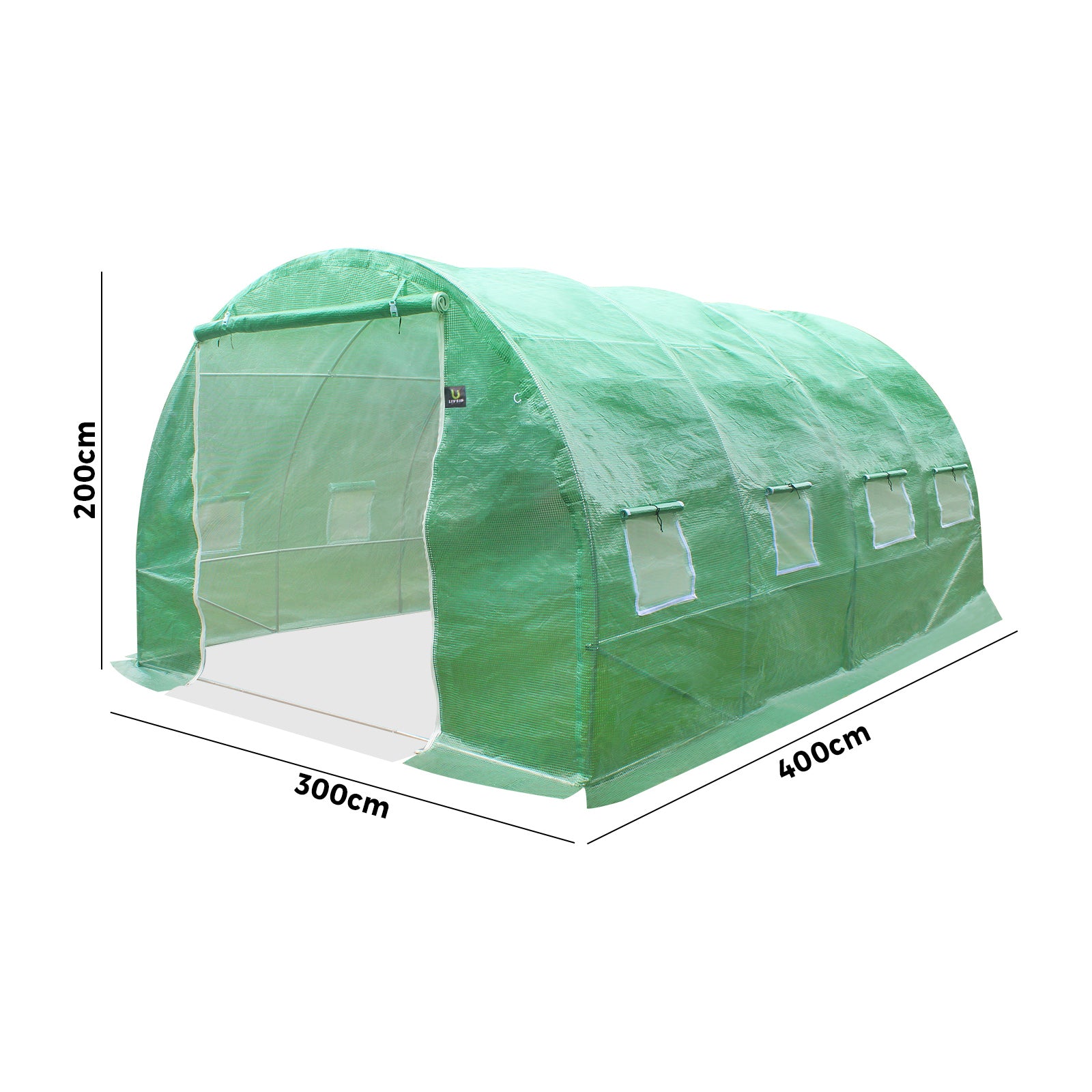 Livsip Greenhouse 4X3X2M Garden Shed Tunnel Green House Walk in Storage Plant - Sunyee