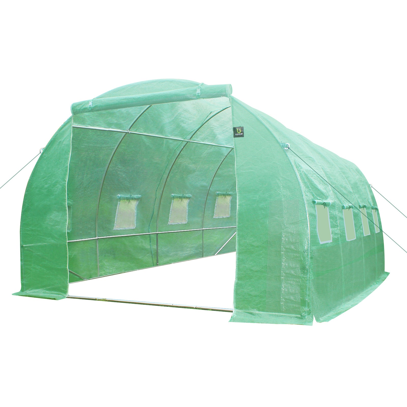 Livsip Greenhouse Garden Shed Tunnel Green House Walk in Storage Plant 6M/4M/3M - Sunyee