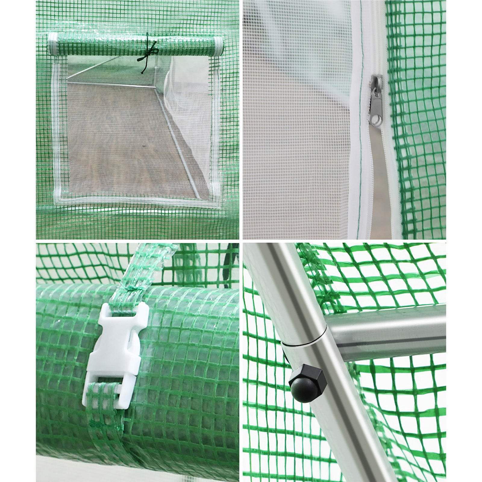 Livsip Greenhouse 6MX3M Walk in Green House Tunnel Plant Garden Shed Storage - Sunyee