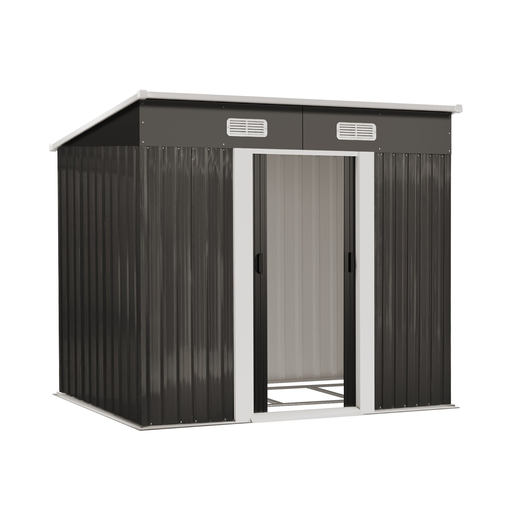 Livsip Garden Shed Outdoor Storage Sheds 1.94x1.21M Workshop Cabin Metal Base - Sunyee