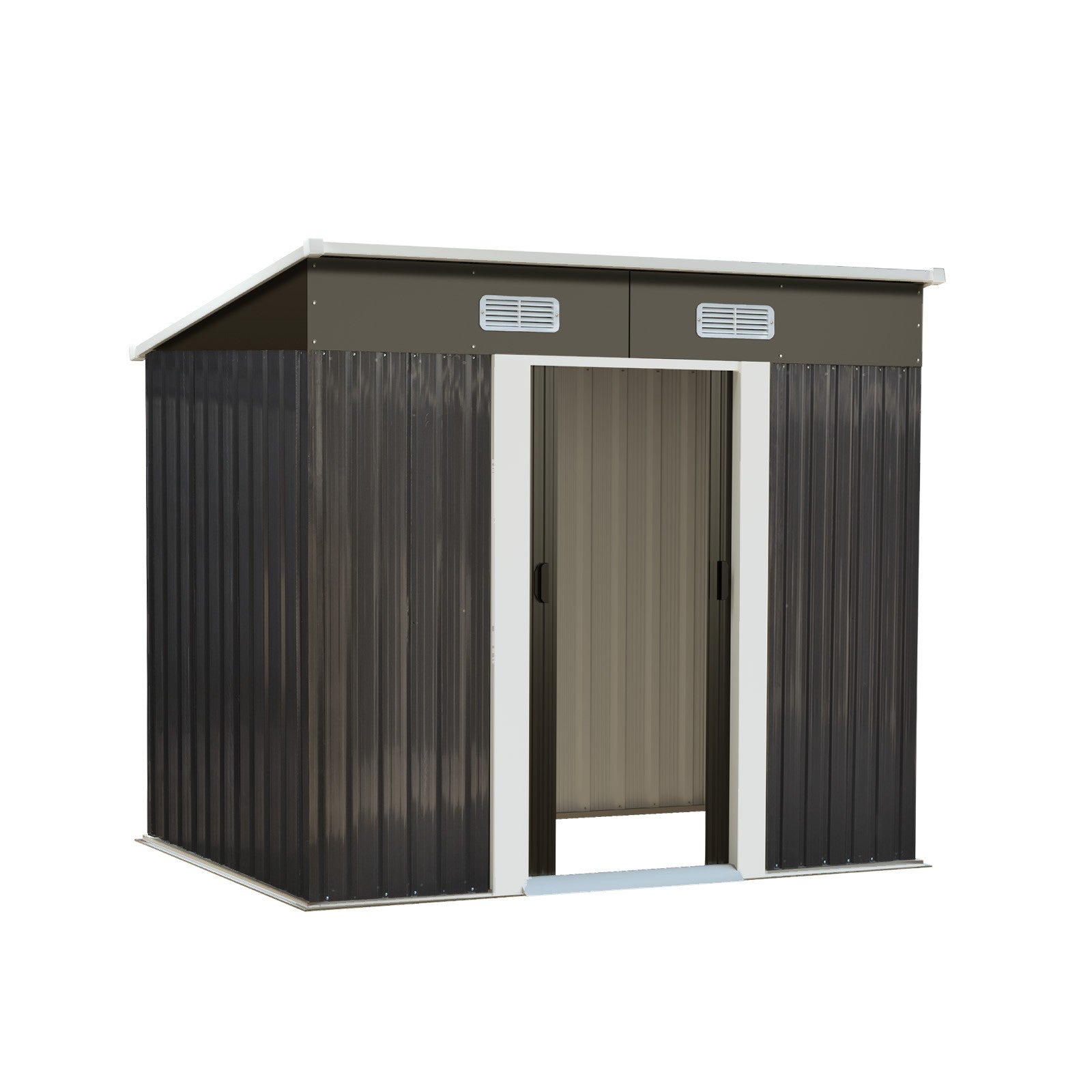 Livsip Garden Shed Outdoor Storage Sheds 1.94x1.21M Workshop Cabin Metal House - Sunyee