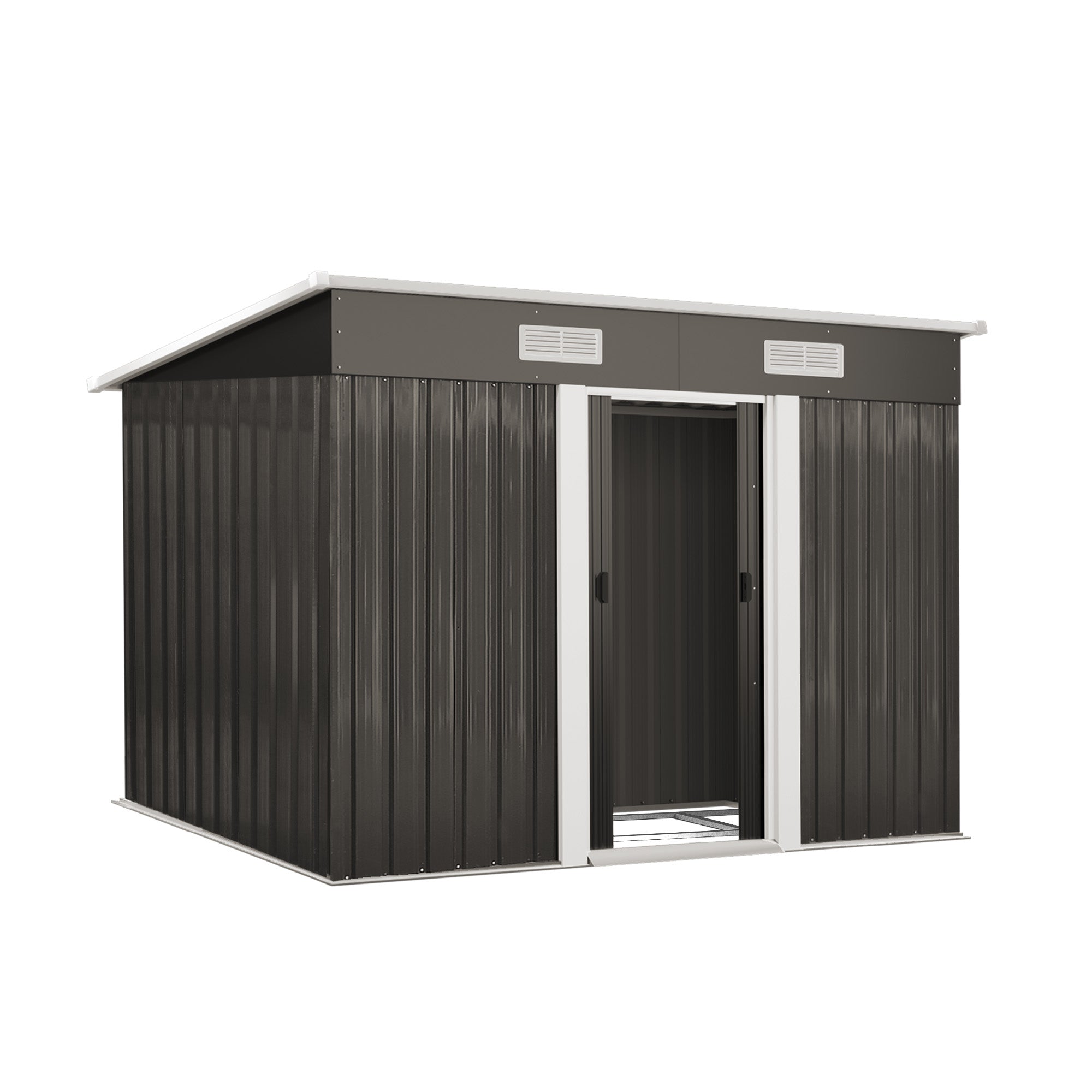 Livsip Garden Shed Outdoor Storage Sheds 2.38x1.31M Workshop Cabin Metal Base - Sunyee