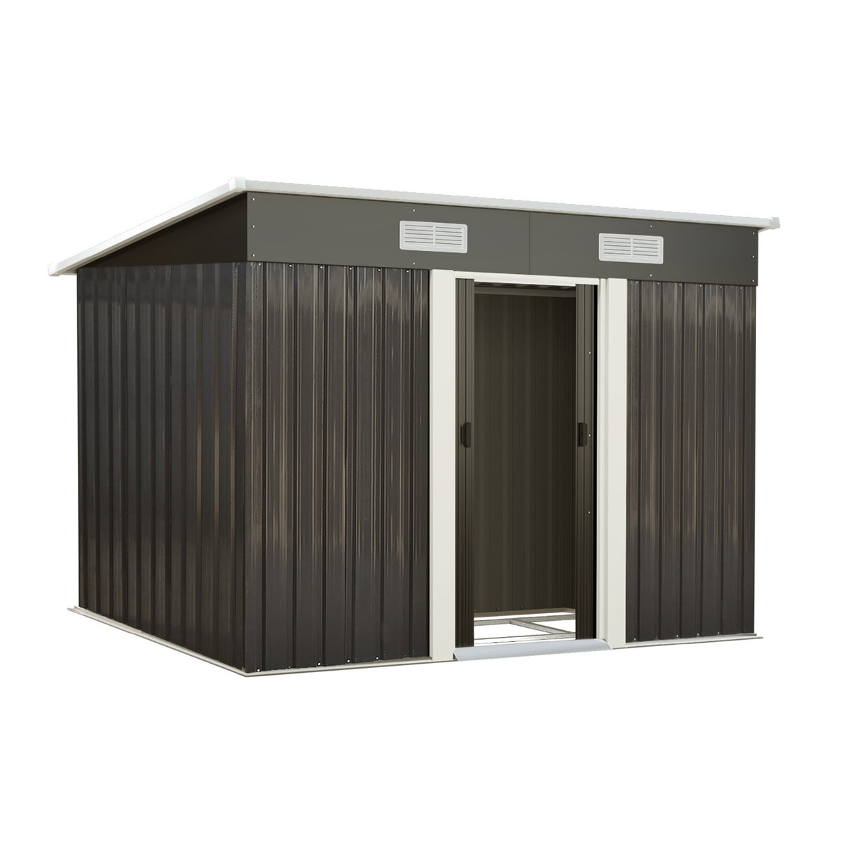 Livsip Garden Shed Outdoor Storage Sheds 2.38x1.31M Workshop Cabin Metal Base - Sunyee
