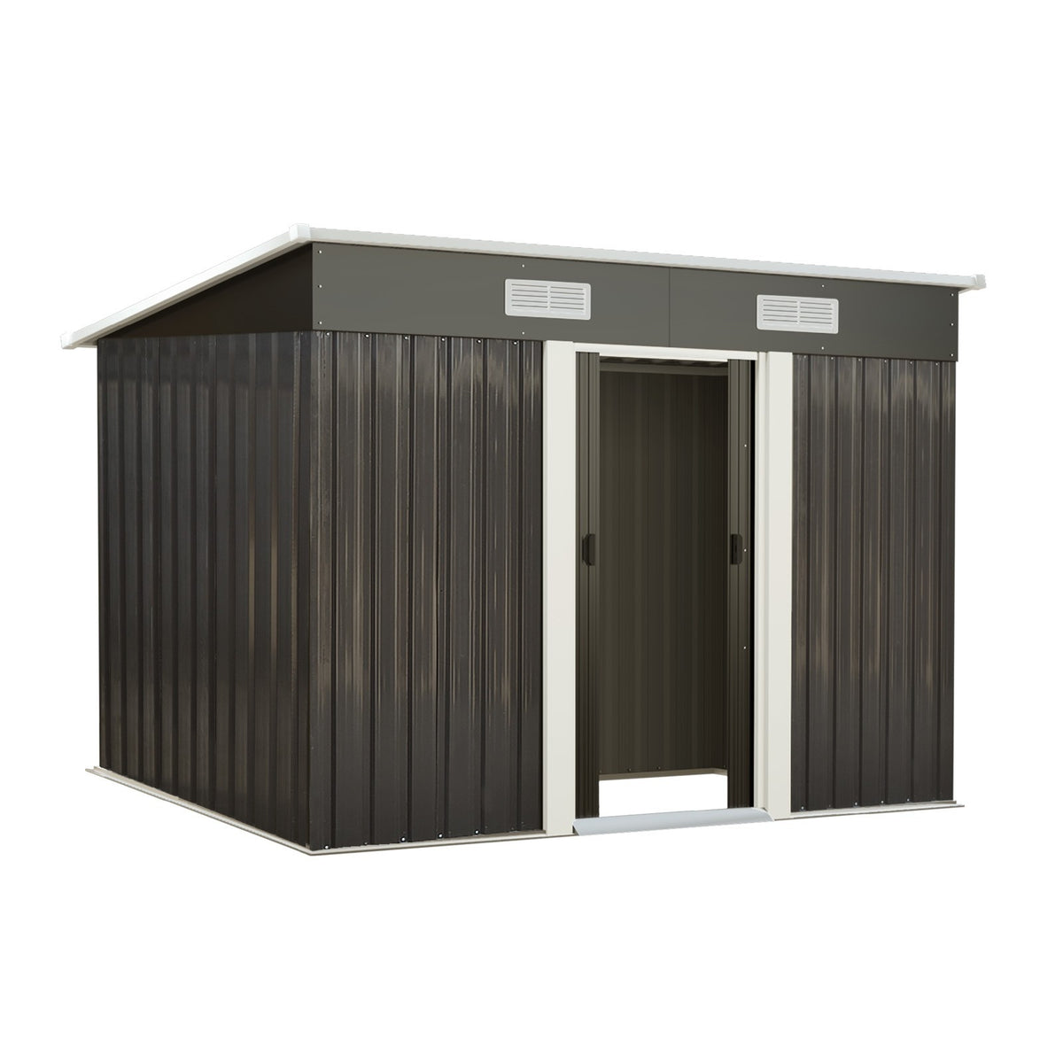 Livsip Garden Shed Outdoor Storage Sheds 2.38x1.31M Workshop Cabin Metal House - Sunyee