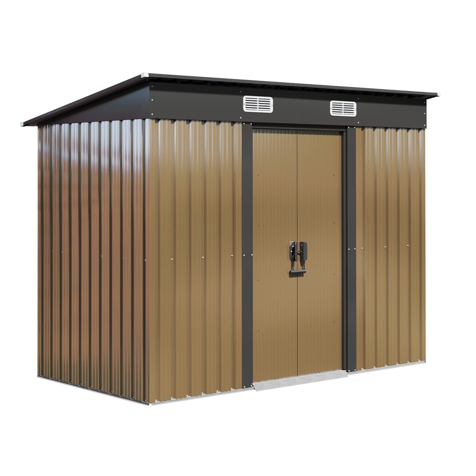 Livsip Garden Shed Outdoor Storage 2.38x1.31M Tool Workshop Cabin Steel House - Sunyee
