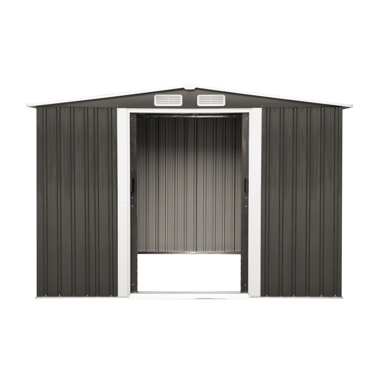 Livsip Garden Shed Outdoor Storage Sheds 2.57x2.05M Workshop Cabin Metal House - Sunyee