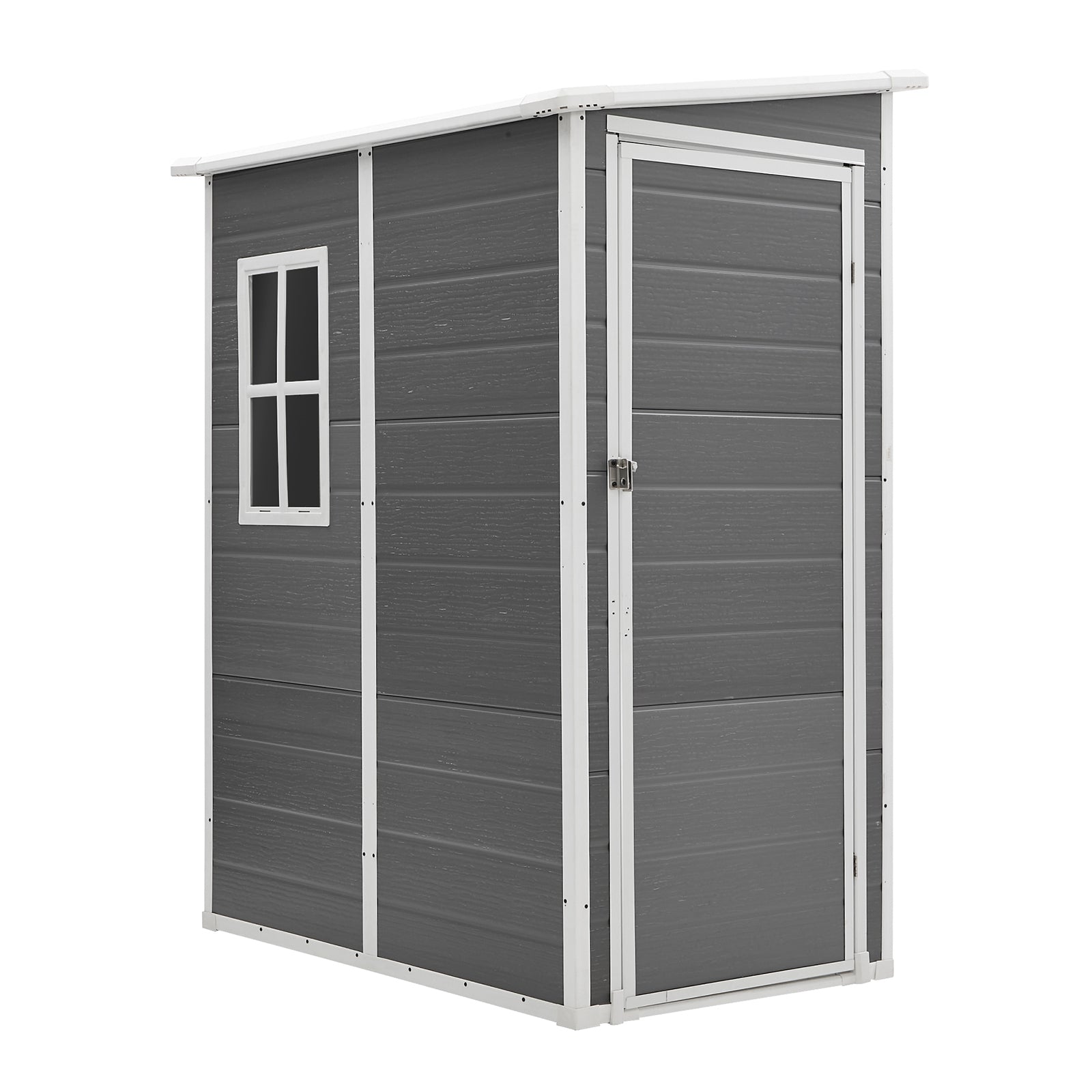 Livsip Garden Shed Outdoor Storage 1.52x1M Workshop Tool House Shelter Grey - Sunyee