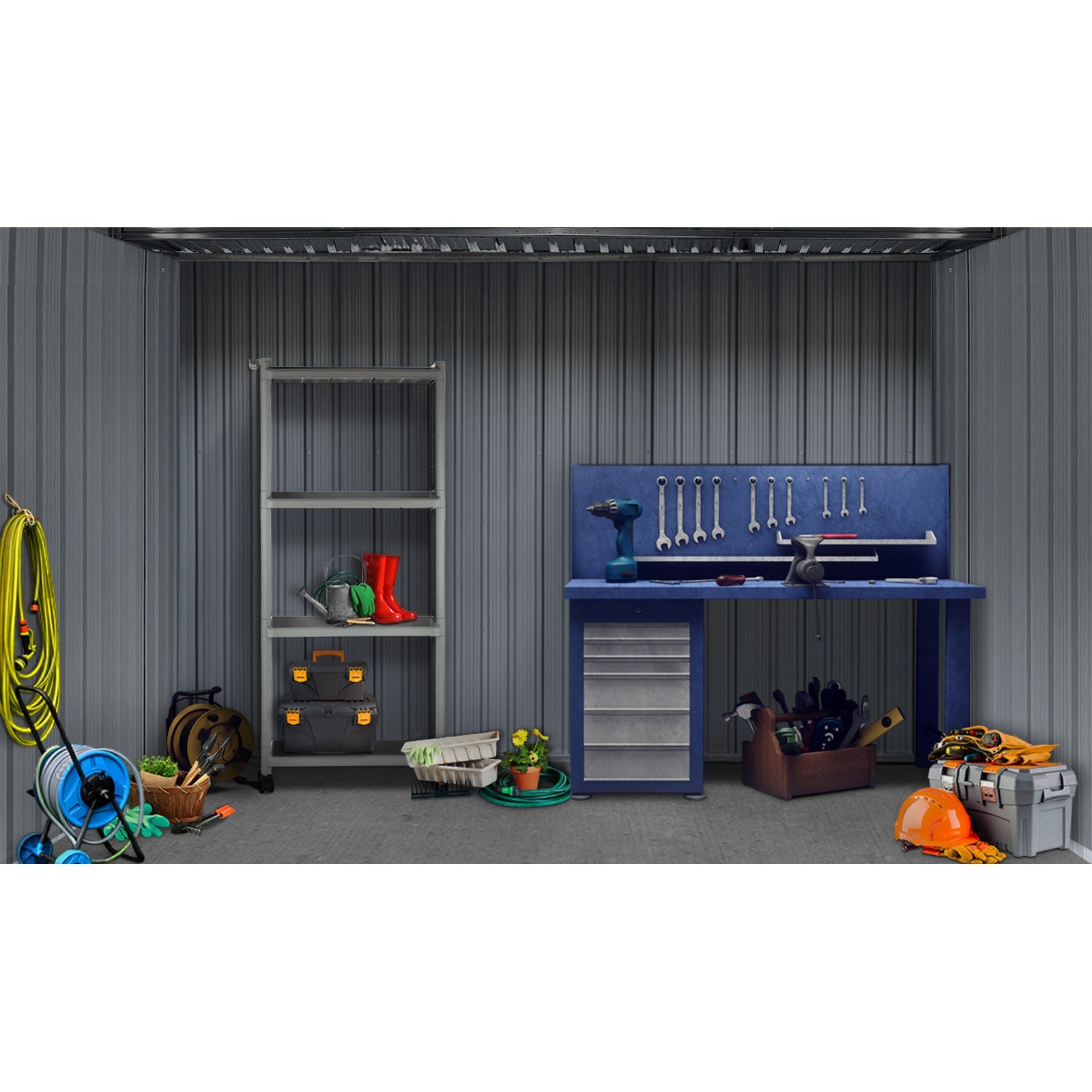 Livsip Garden Shed Sheds Outdoor Storage Workshop Cabin Garden Base Tool House - Sunyee