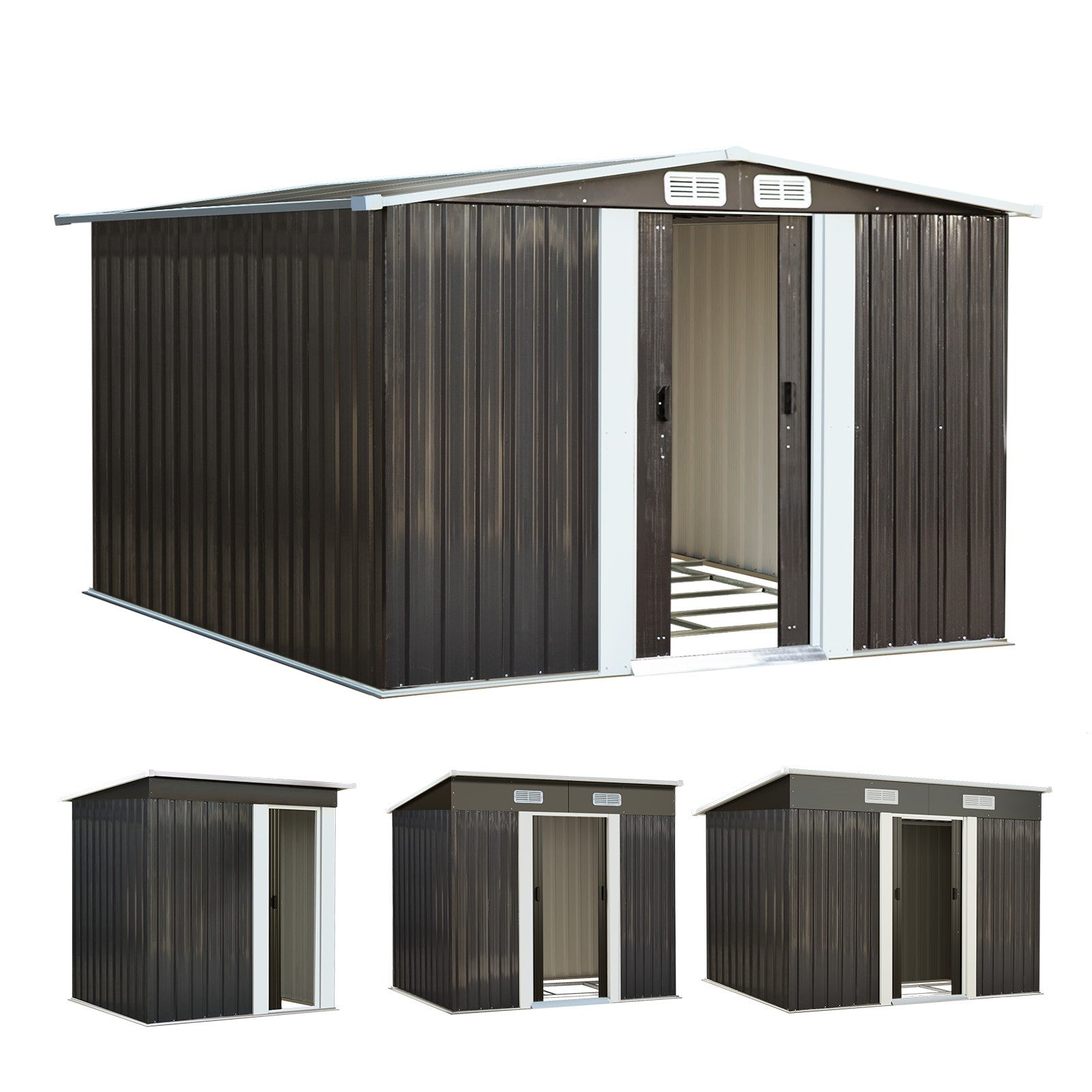 Livsip Garden Shed Sheds Outdoor Storage Workshop Cabin Garden Base Tool House - Sunyee