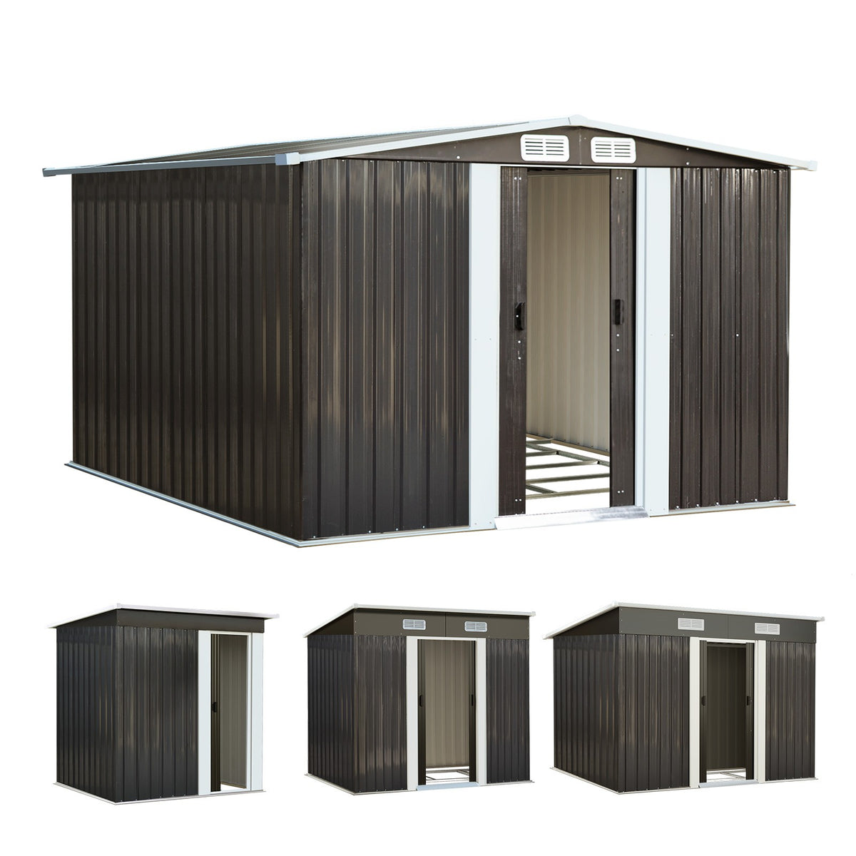 Livsip Garden Shed Sheds Outdoor Storage Workshop Cabin Garden Base Tool House - Sunyee