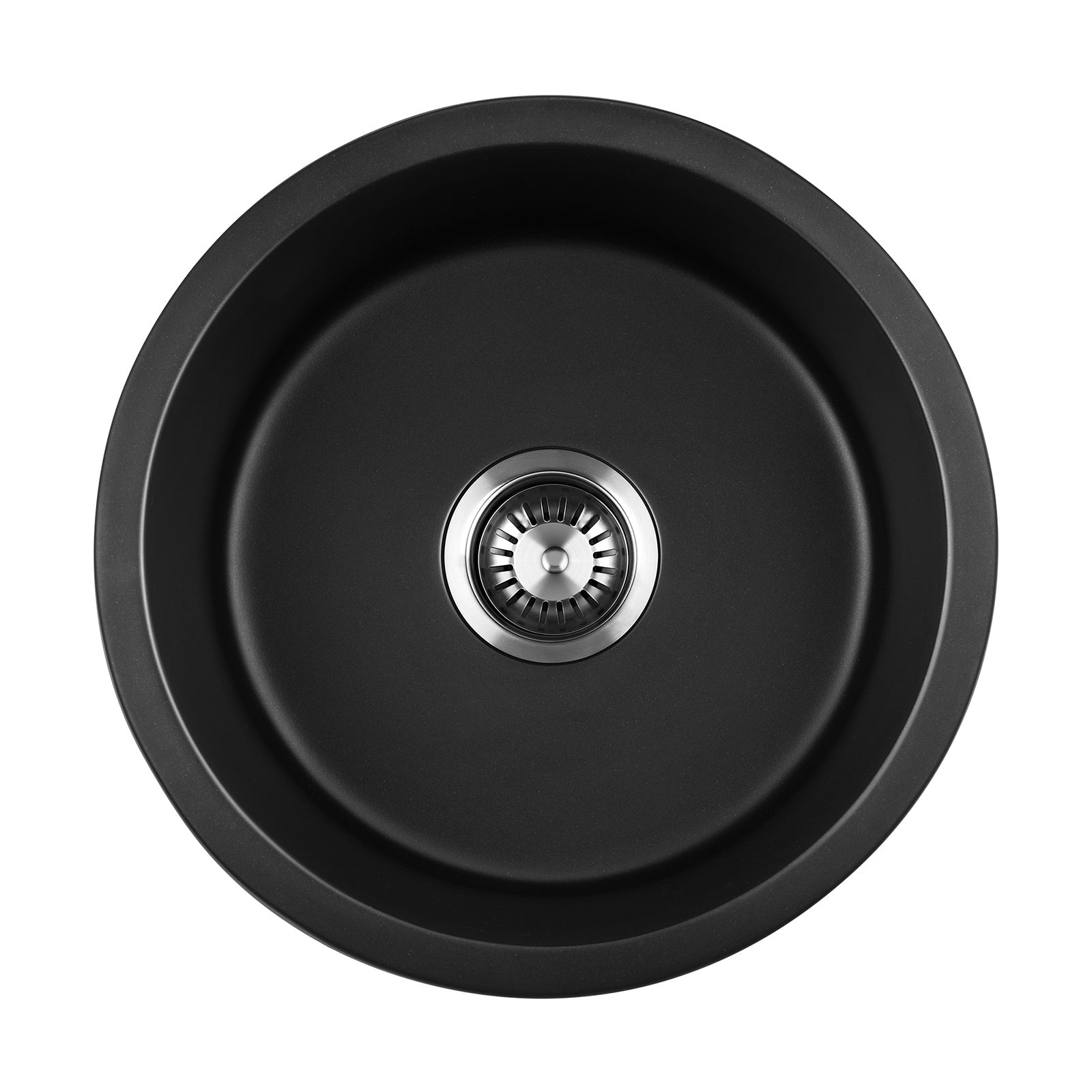 Welba Kitchen Granite Sink Stone Bathroom Basin Sink Single Bowl Under/Top Mount - Sunyee