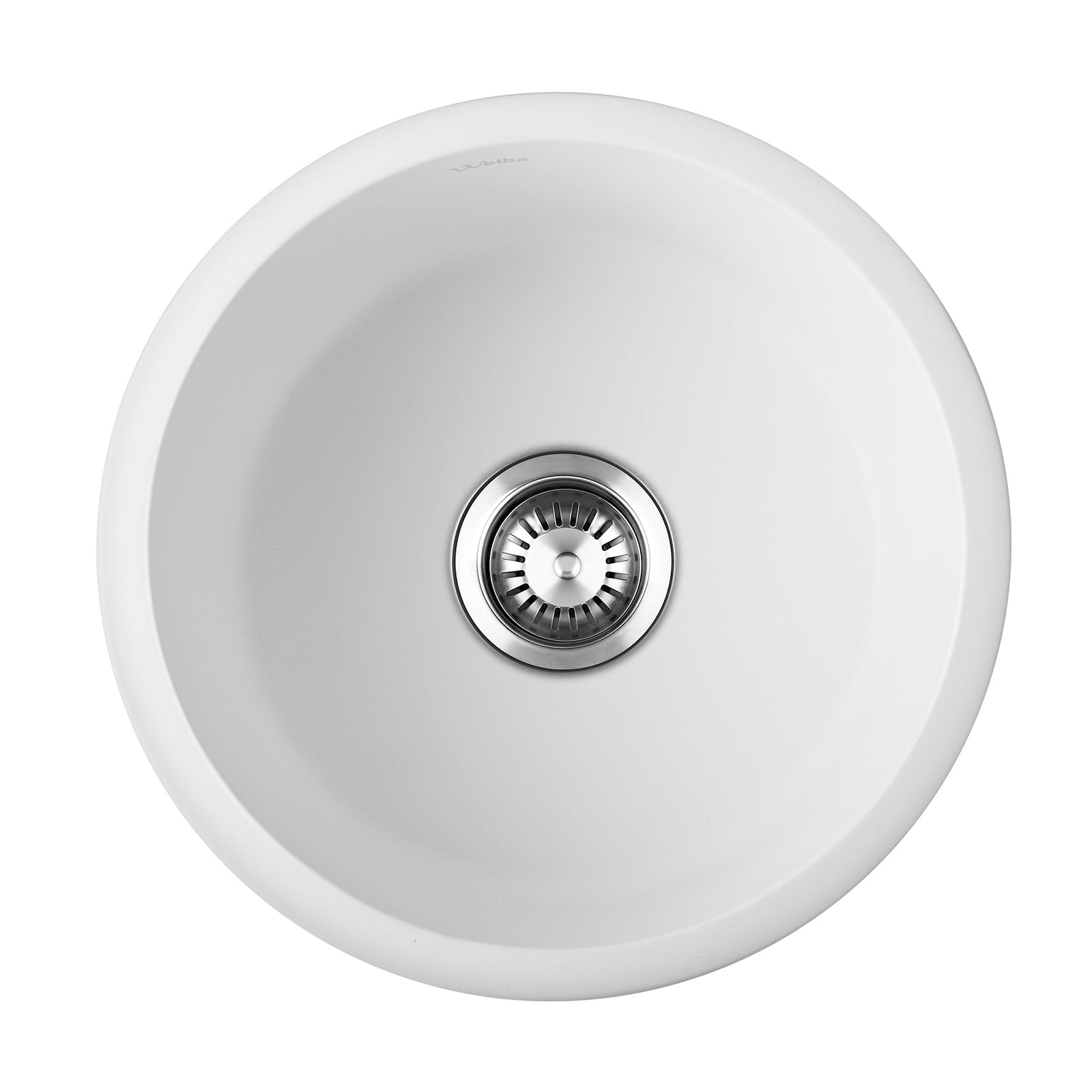 Welba Kitchen Granite Sink Stone Bathroom Basin Sink Single Bowl Under/Top Mount - Sunyee