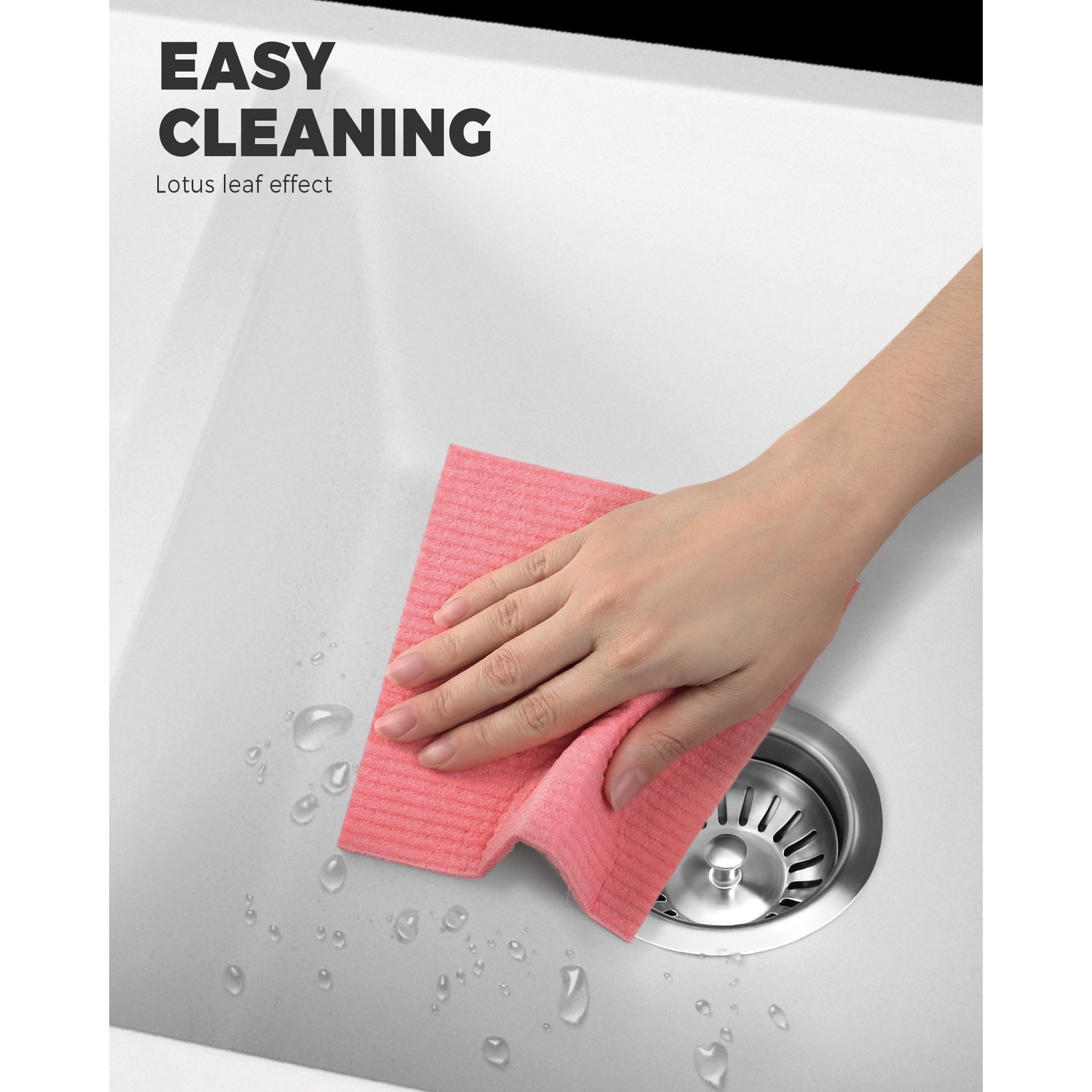 Welba Stone Granite Kitchen Sink Bathroom Basin Sink Under/Top Mount Double Bowl - Sunyee