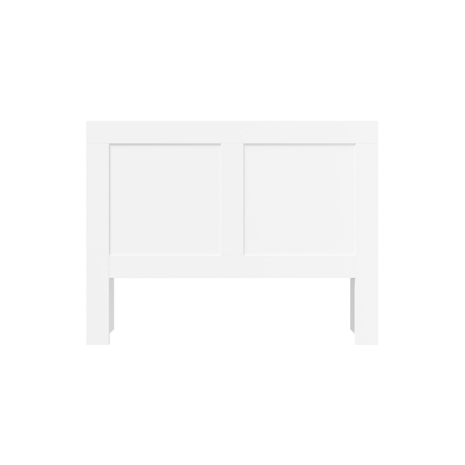 Oikiture Headboard Bed Head Double Size Bedhead with Storage Shelves White - Sunyee