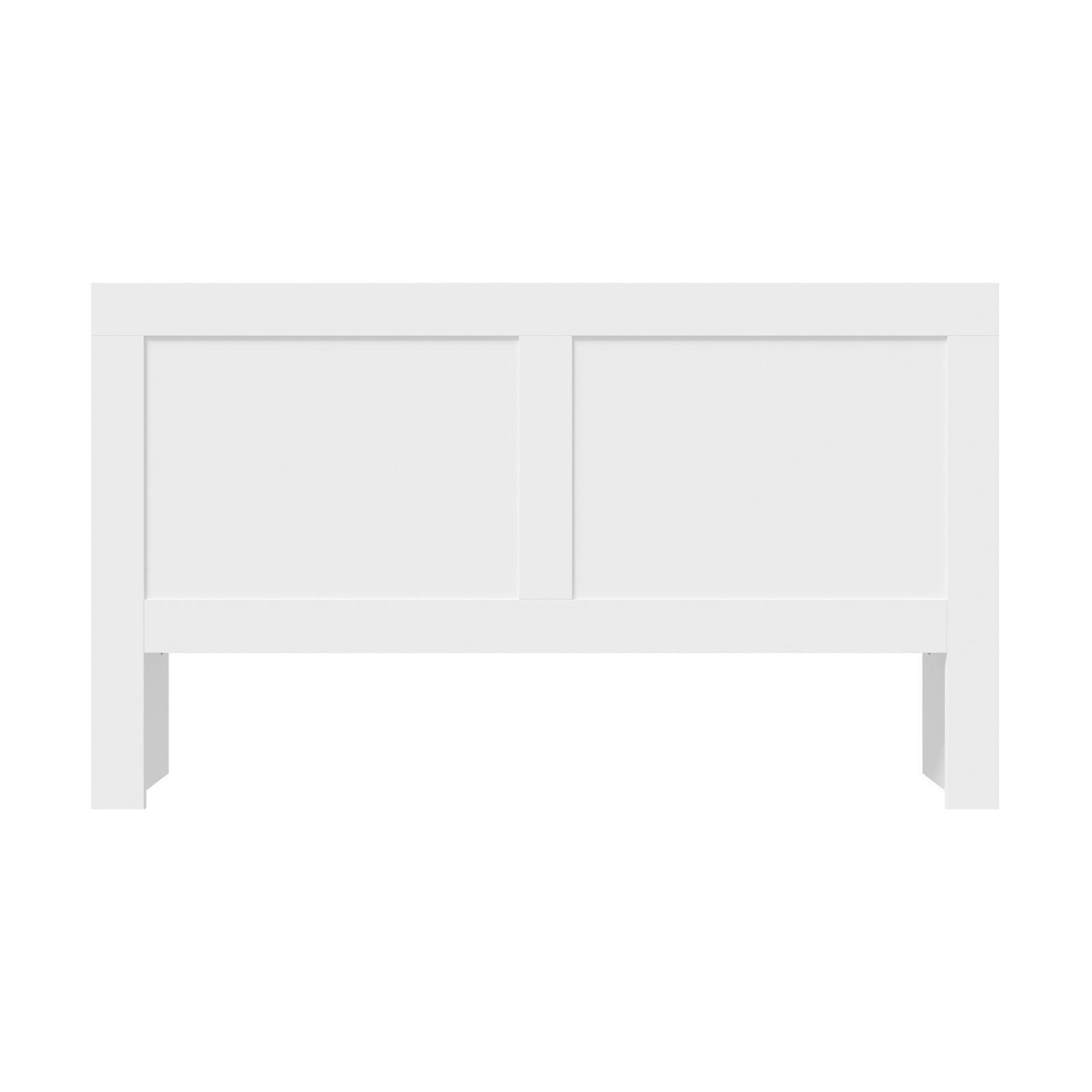 Oikiture Headboard Bed Head King Size Bedhead with Storage Shelves White - Sunyee