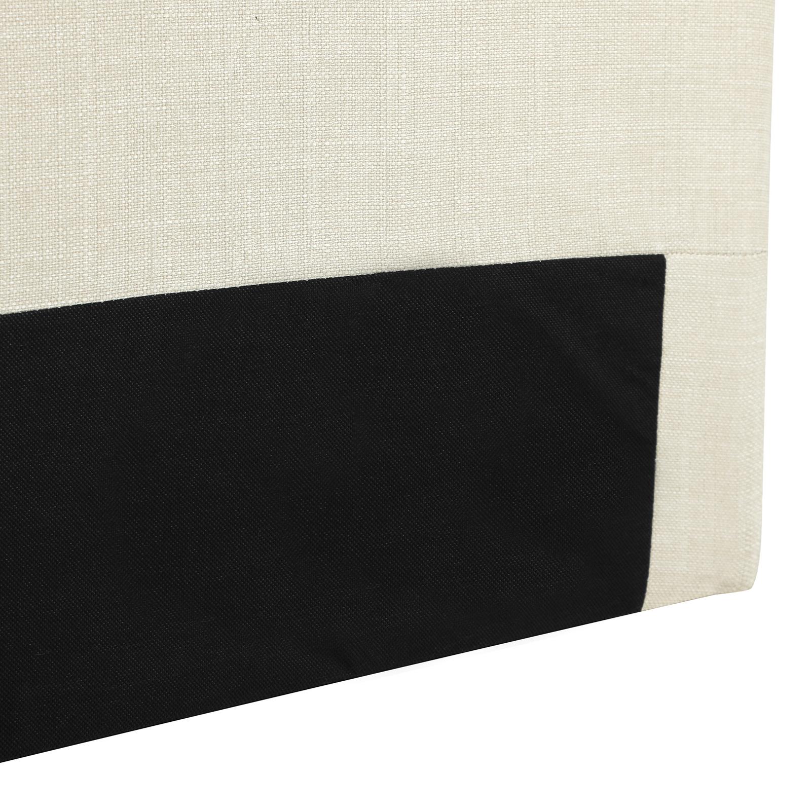 Oikiture Bed Head Double Size Headboard Bedhead Fabric Beige - Sunyee