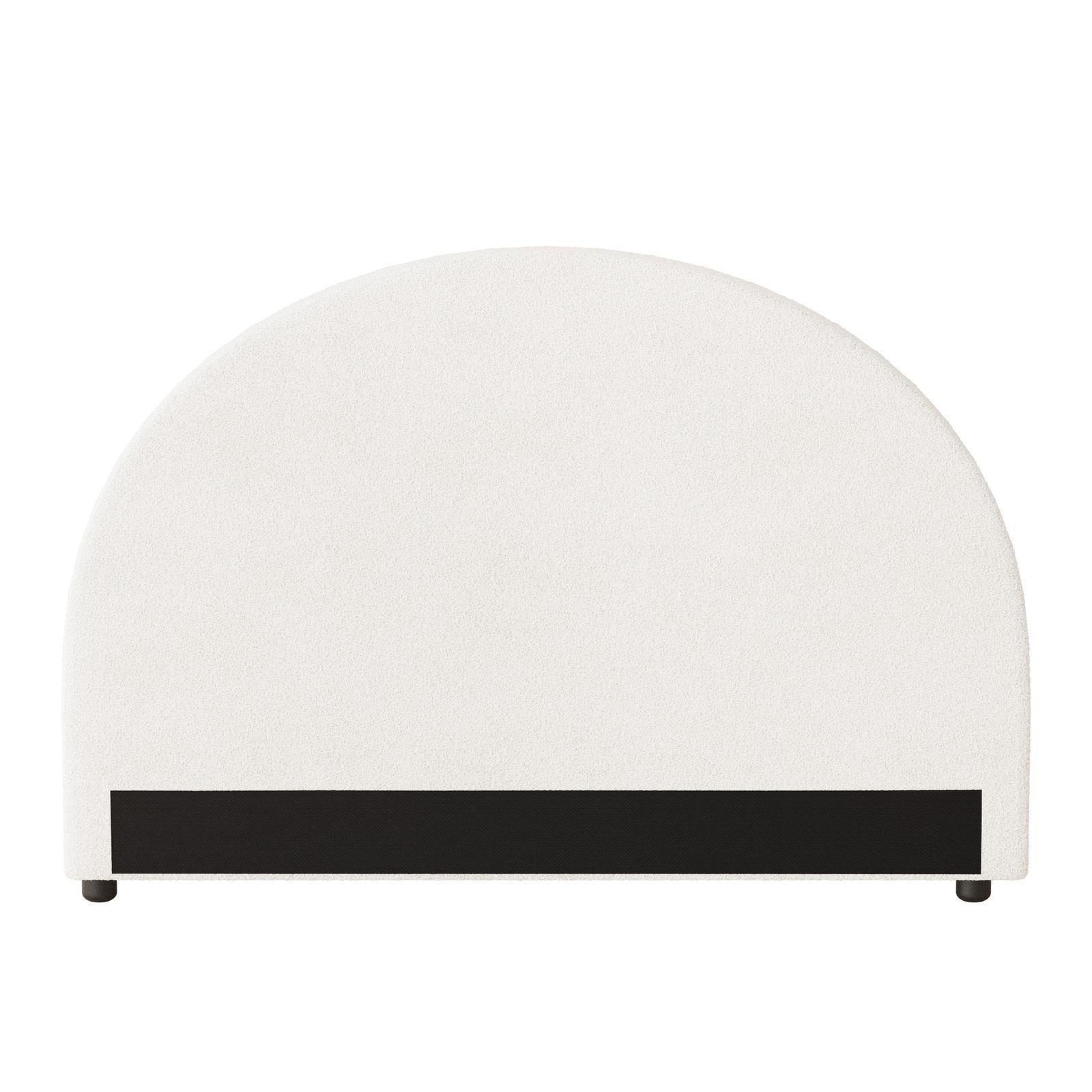 Oikiture Bed Head Double Size Headboard Bedhead Boucle White - Sunyee