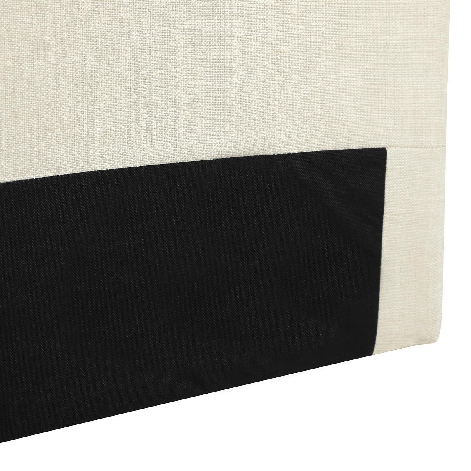 Oikiture Bed Head King Size Headboard Bedhead Fabric Beige - Sunyee