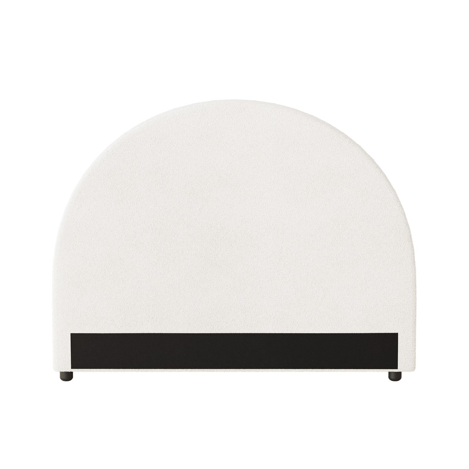 Oikiture Bed Head King Single Size Headboard Bedhead Boucle White - Sunyee