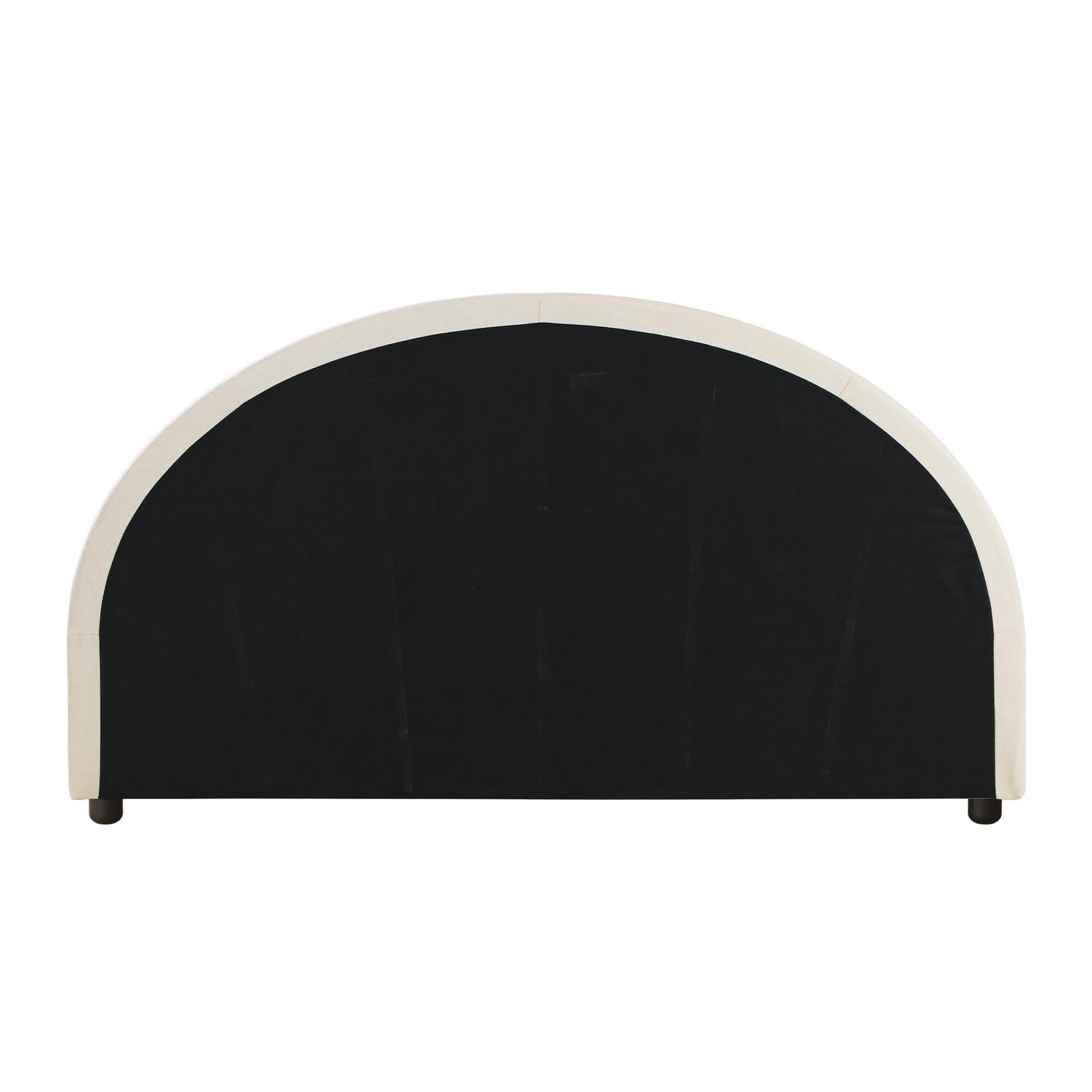 Oikiture Bed Head Queen Size Headboard Bedhead Fabric Beige - Sunyee