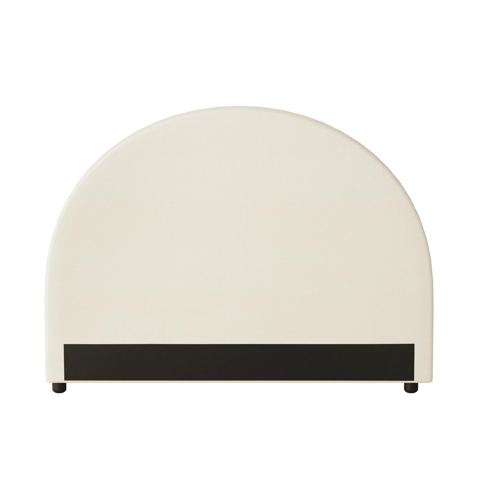 Oikiture Bed Head Single Size Headboard Bedhead Fabric Beige - Sunyee