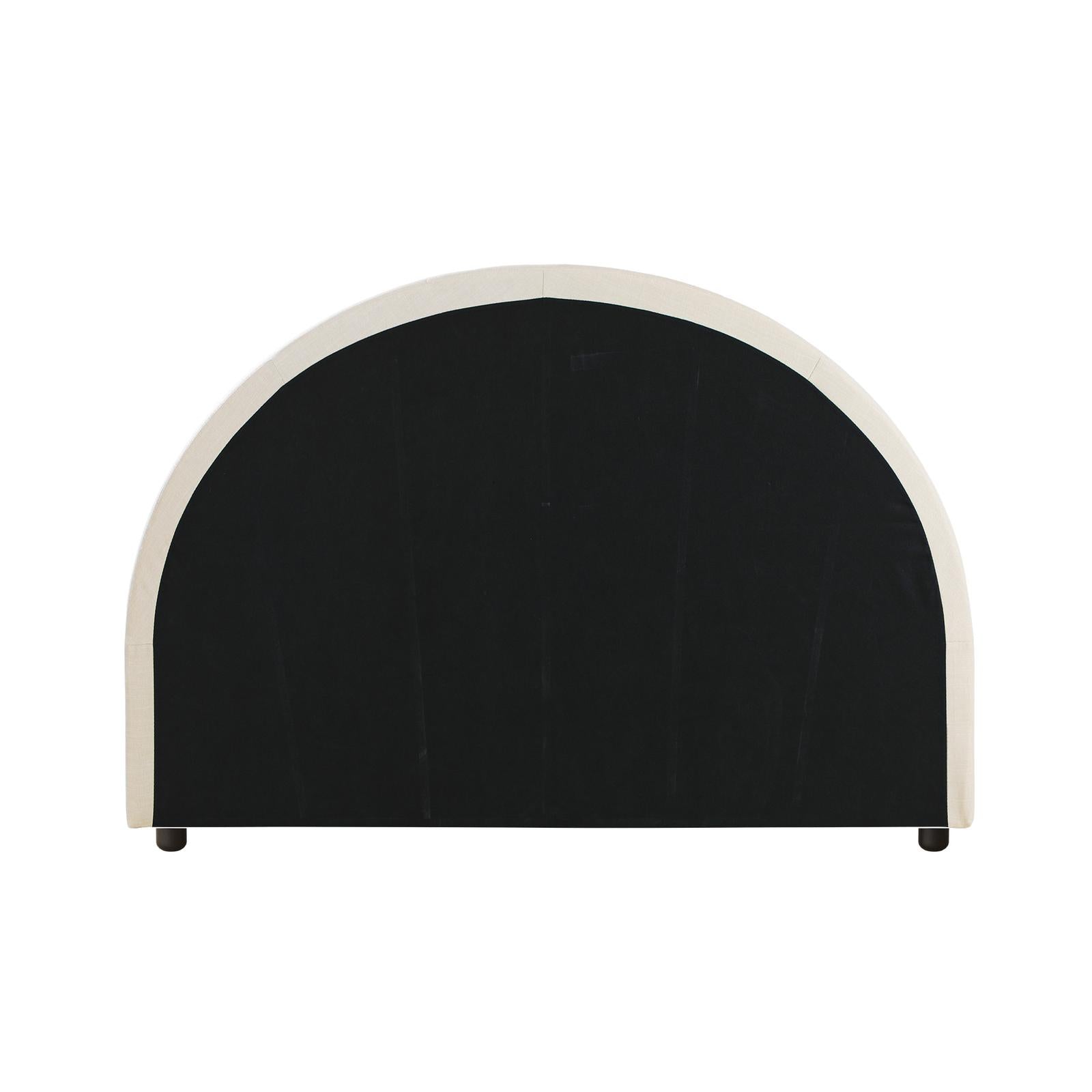 Oikiture Bed Head Single Size Headboard Bedhead Fabric Beige - Sunyee