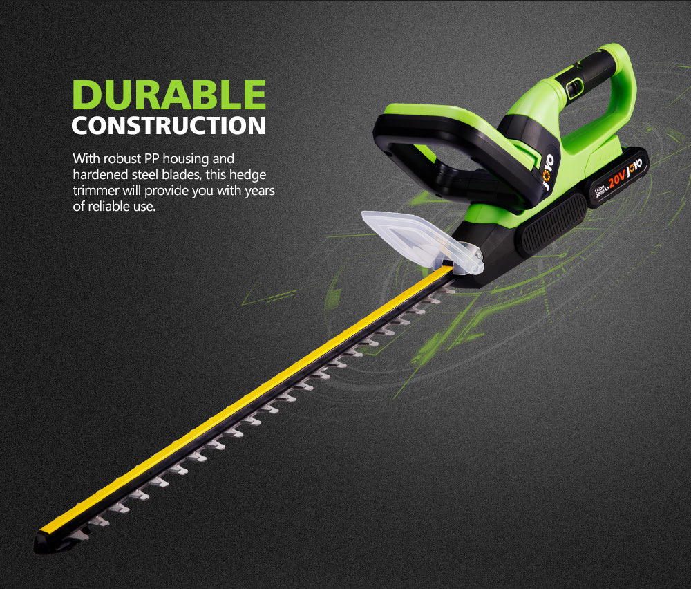 JOYO 20V Cordless Hedge Trimmer Lithium-Ion Electric Garden Tool - Sunyee