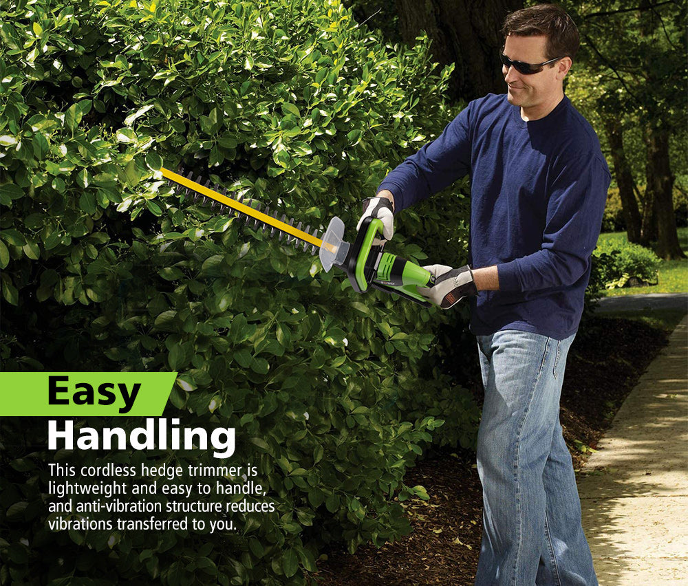 JOYO 20V Cordless Hedge Trimmer Lithium-Ion Electric Garden Tool - Sunyee